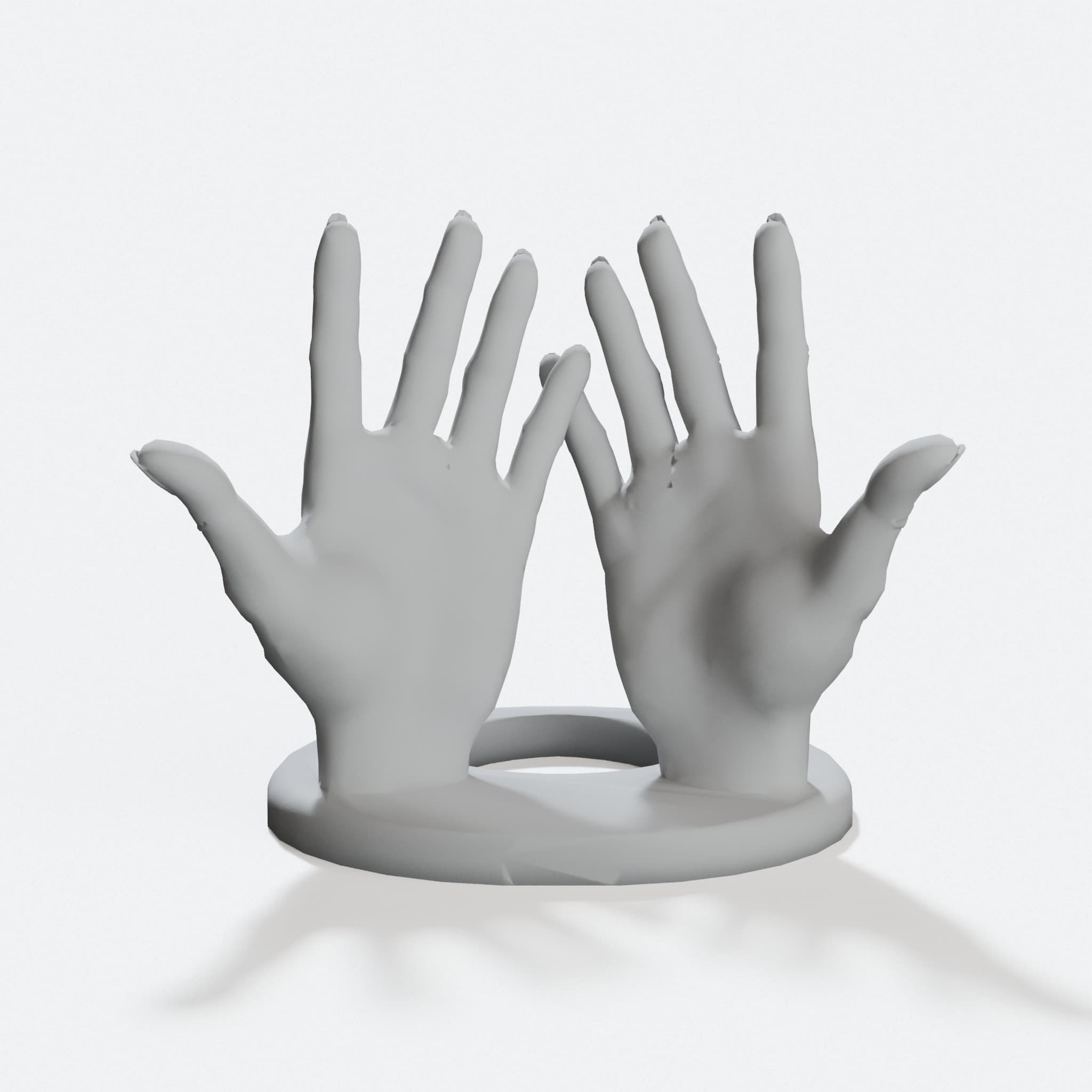 3D Printed Phone Stand with Hand Grip