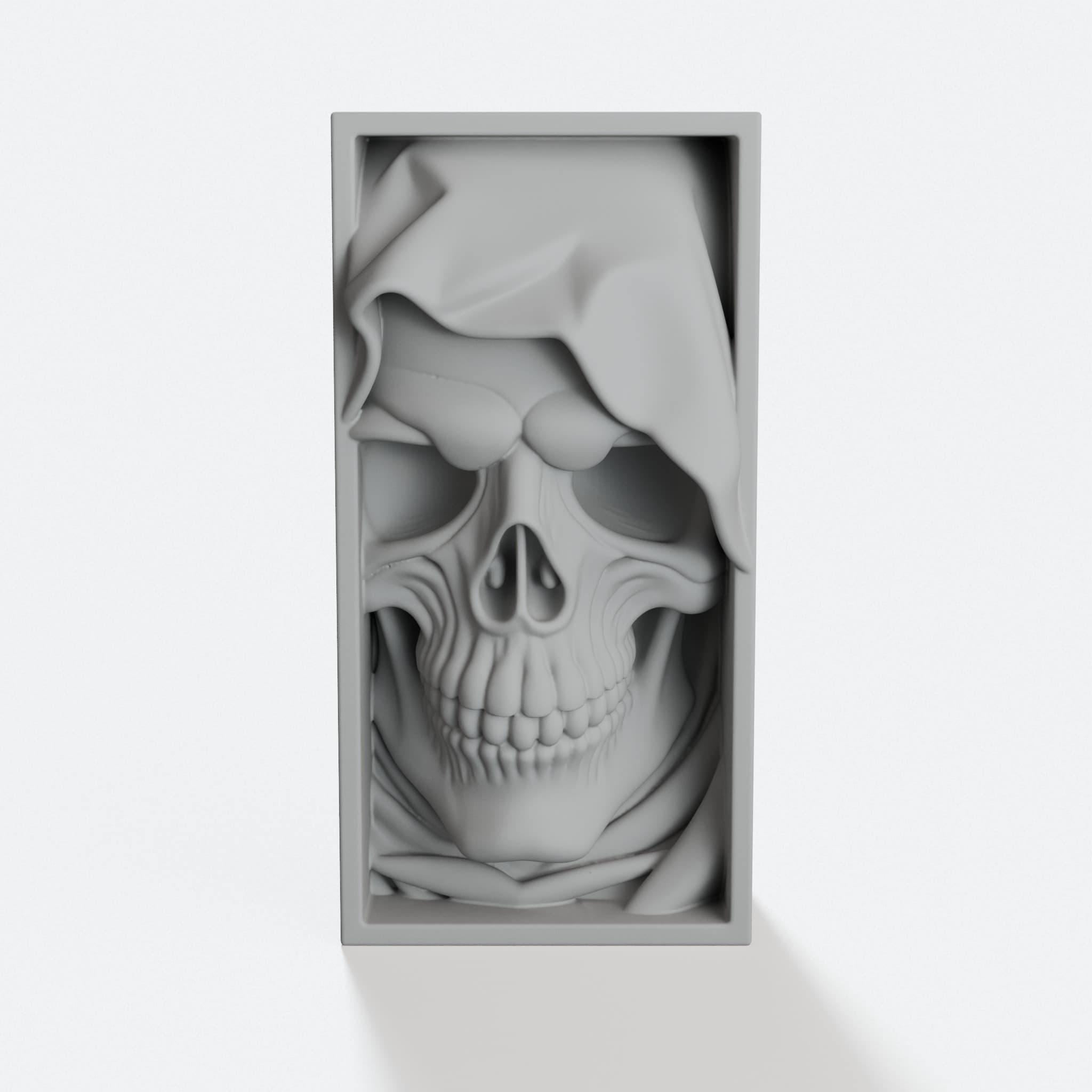 Skull Book Separator 3D Printed Desk Organizer
