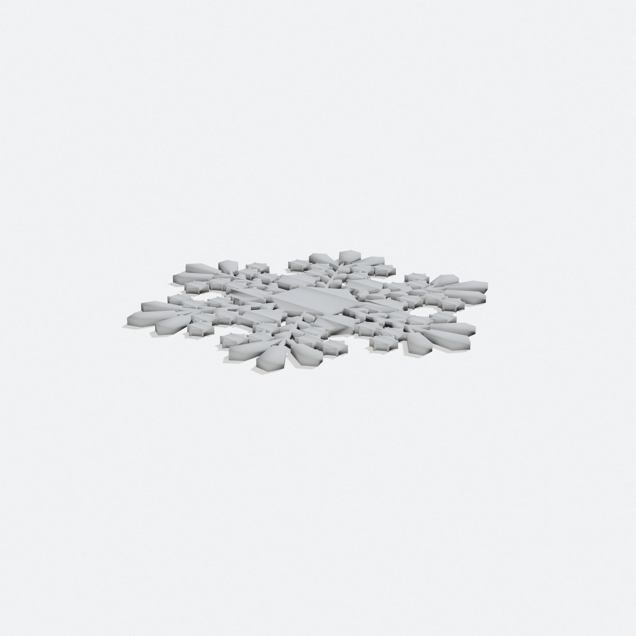 3D Printed Snowflake Christmas Ornament