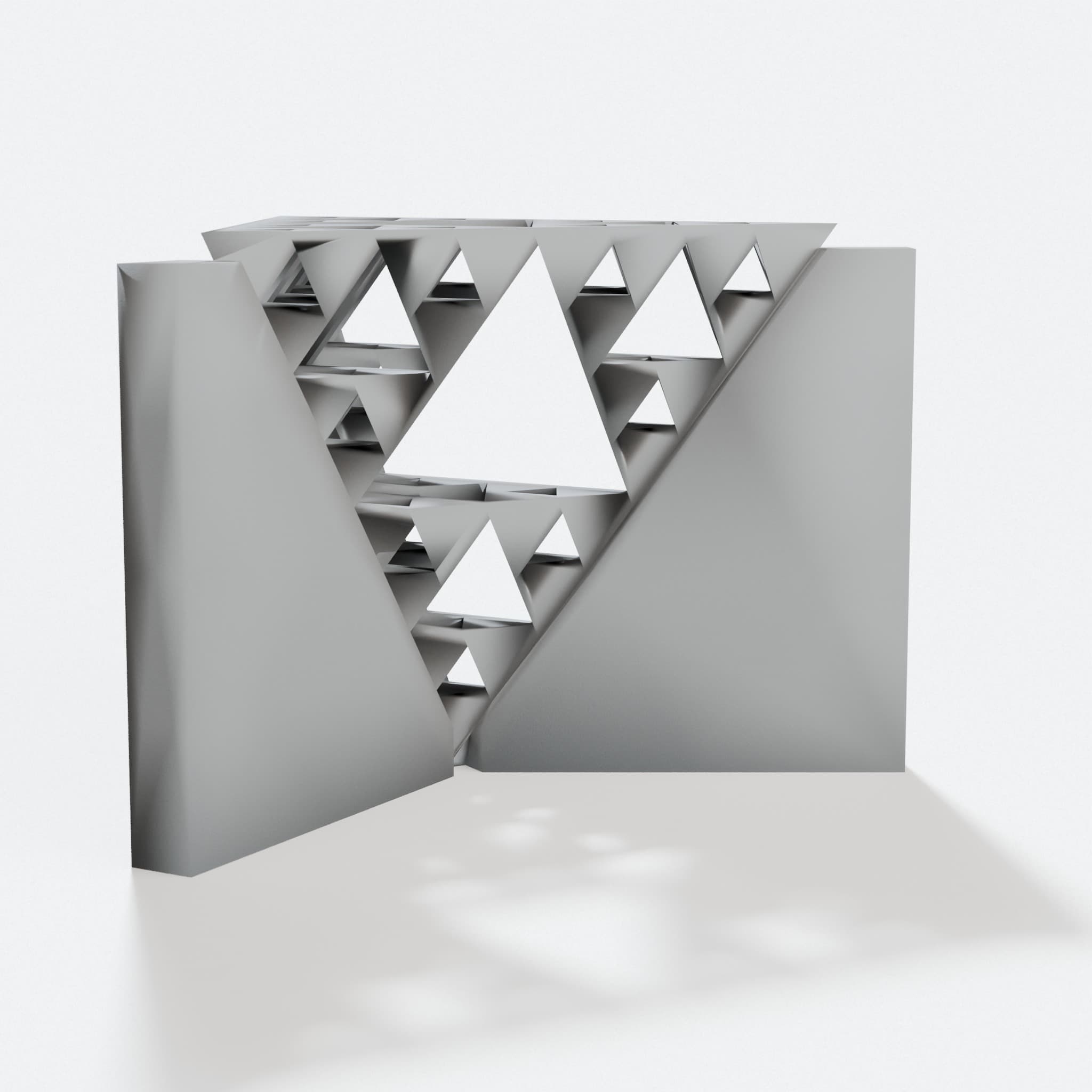 Sierpinski Tetrahedron Math Art Sculpture