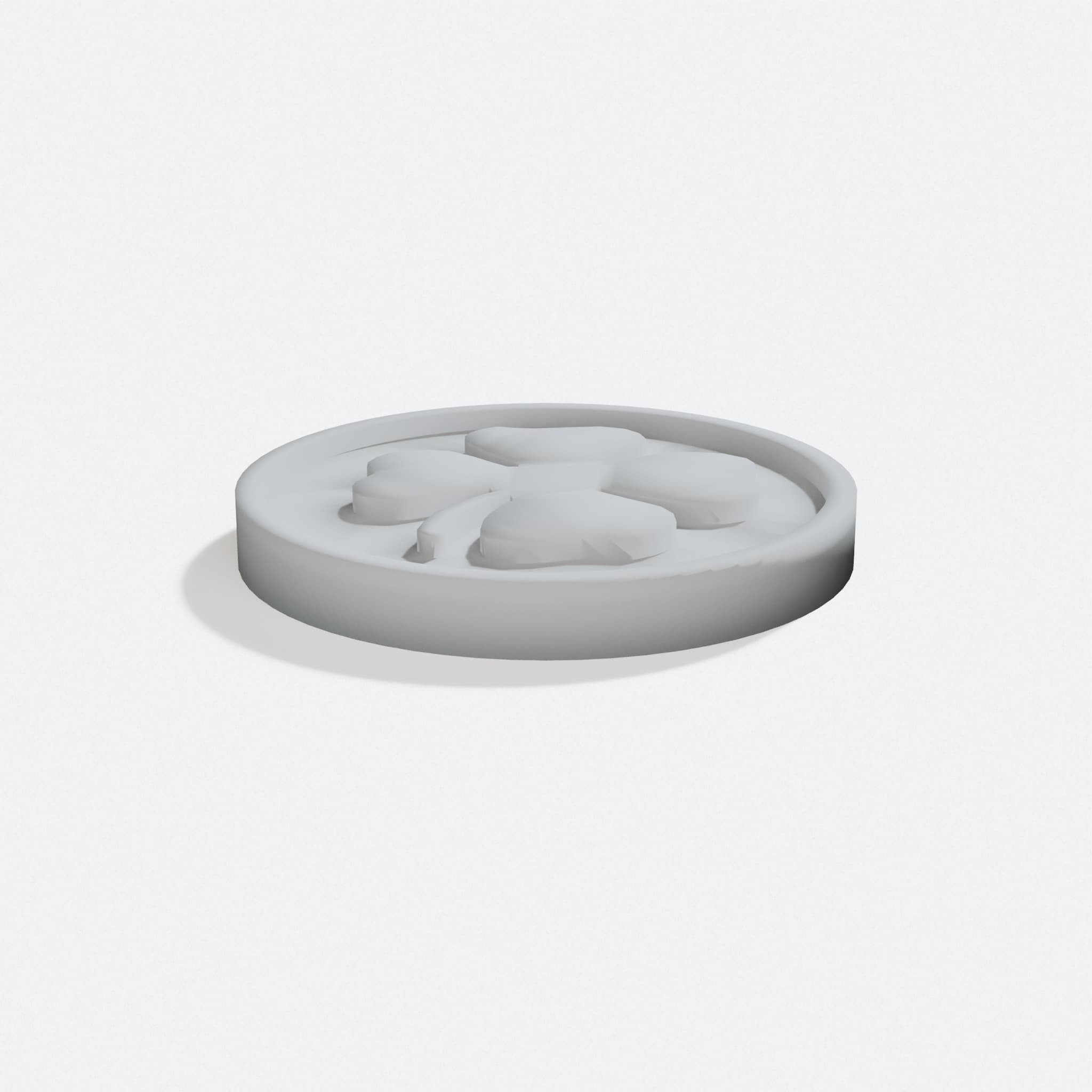 4 Leaf Clover Coin 3D Printed Ornament