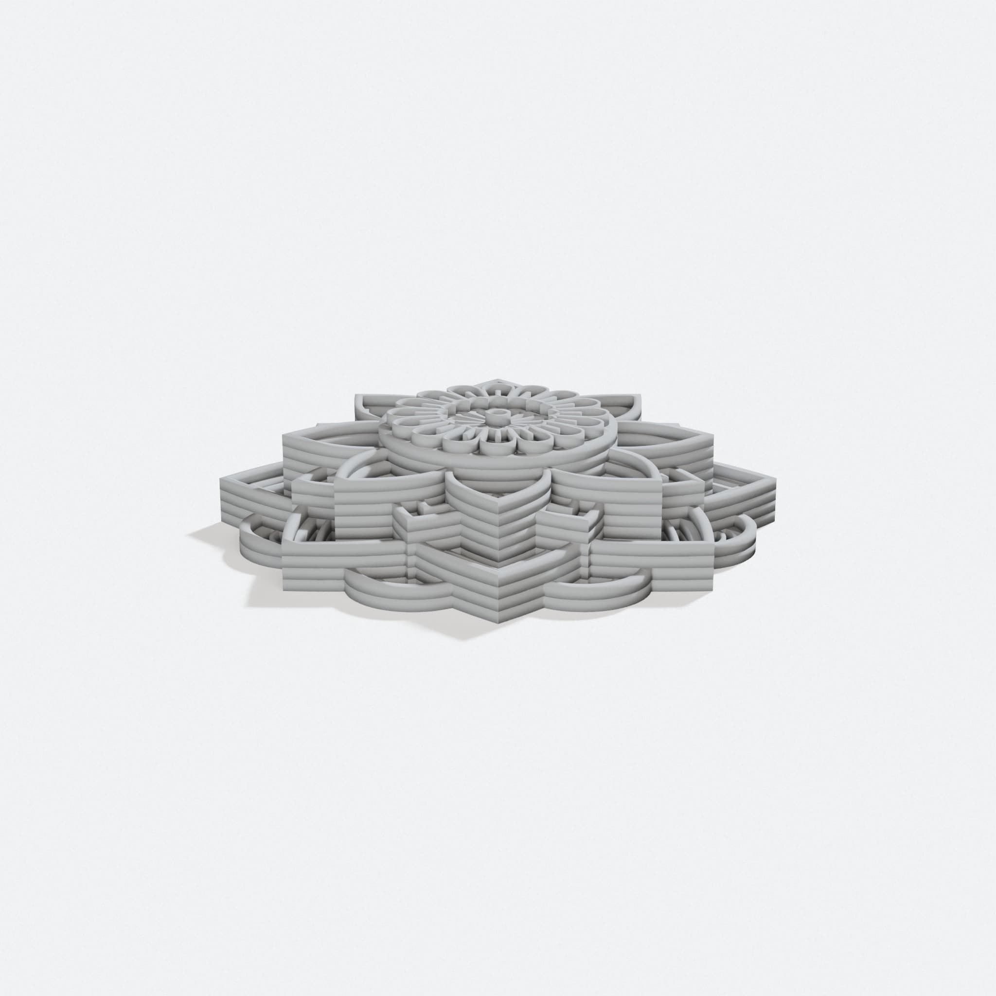 Mandala 22V 3D Printed Home Decor Wall Art