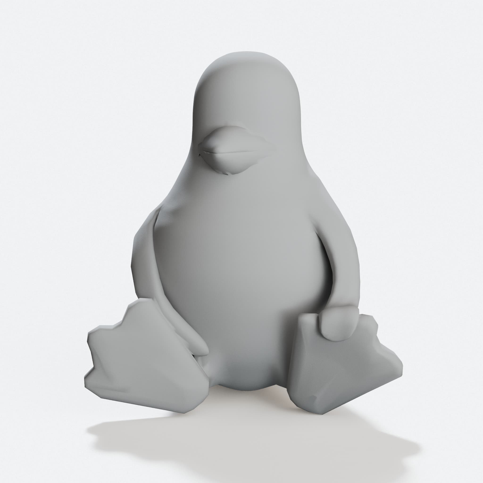 Tux Linux Penguin 3D Printed Home Decor