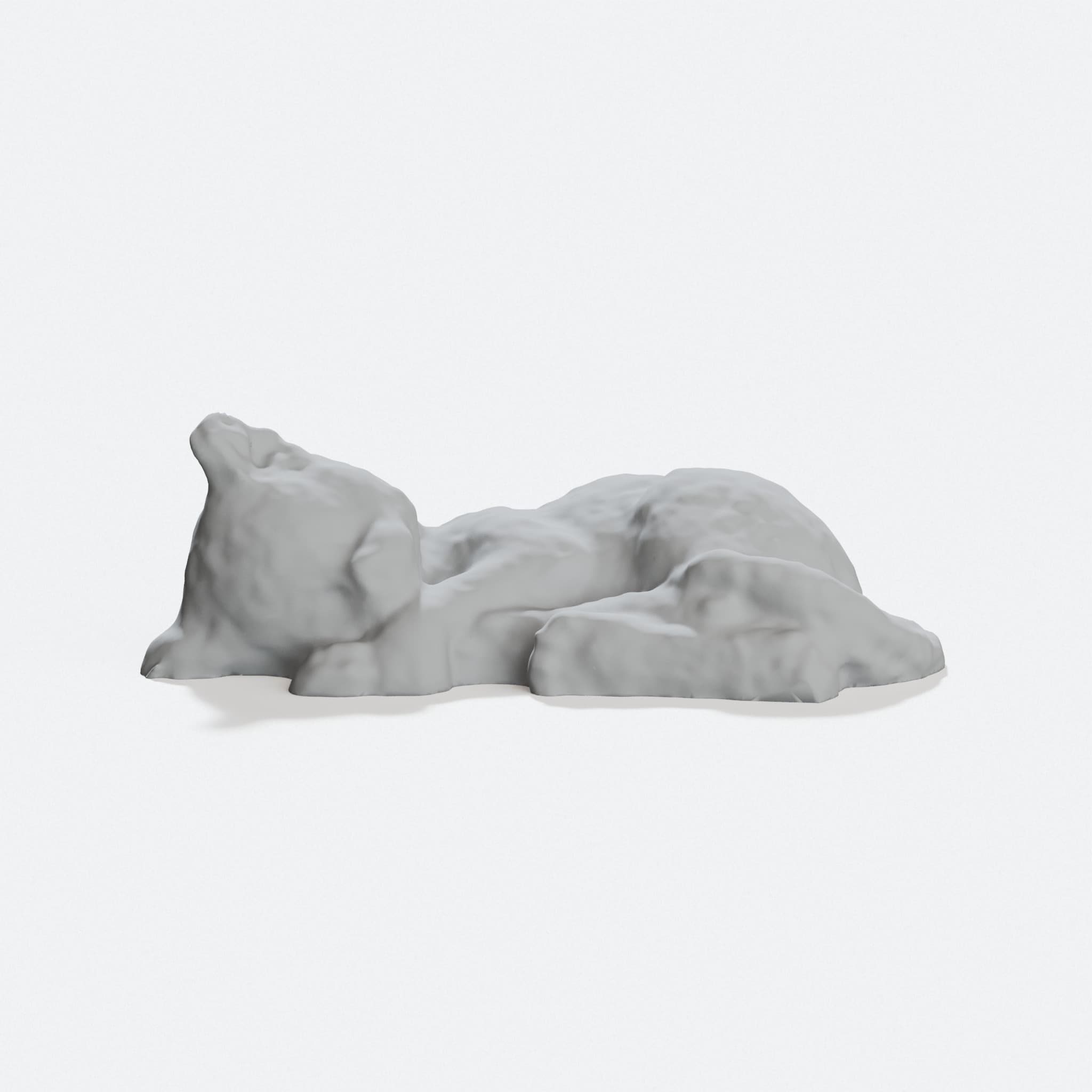 Sleeping Cat 3D Printed Home Decor Figurine