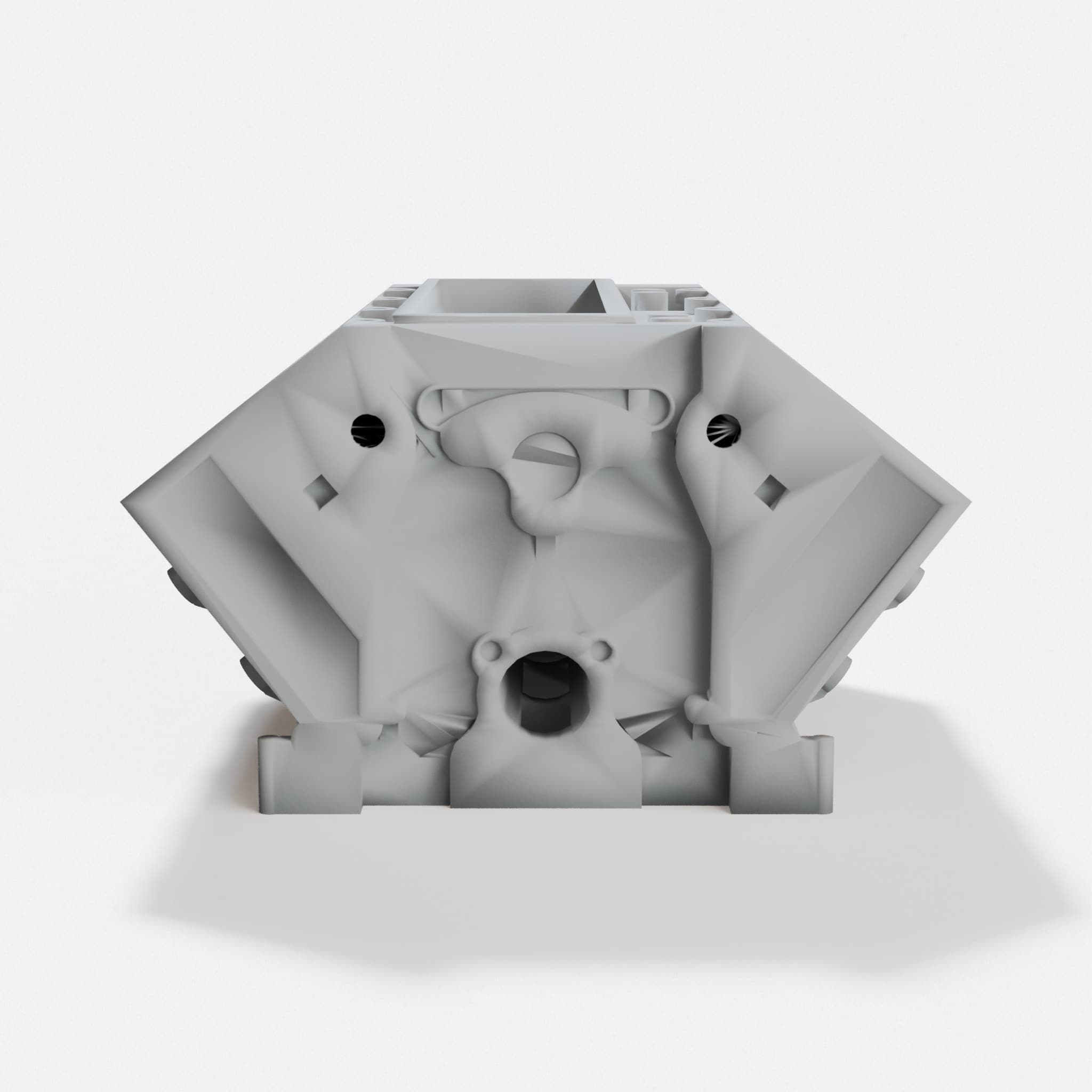 ZR1 Engine Block Card Holder, 3D Printed Office Accessory