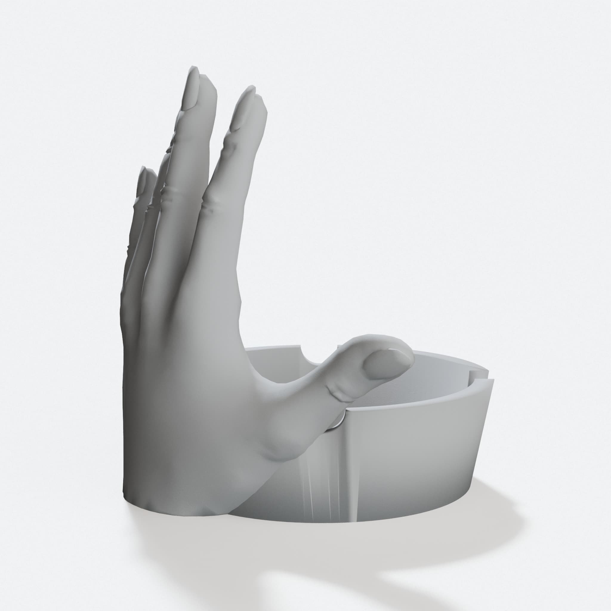 Hand Shape Ashtray Quirky Decor Piece