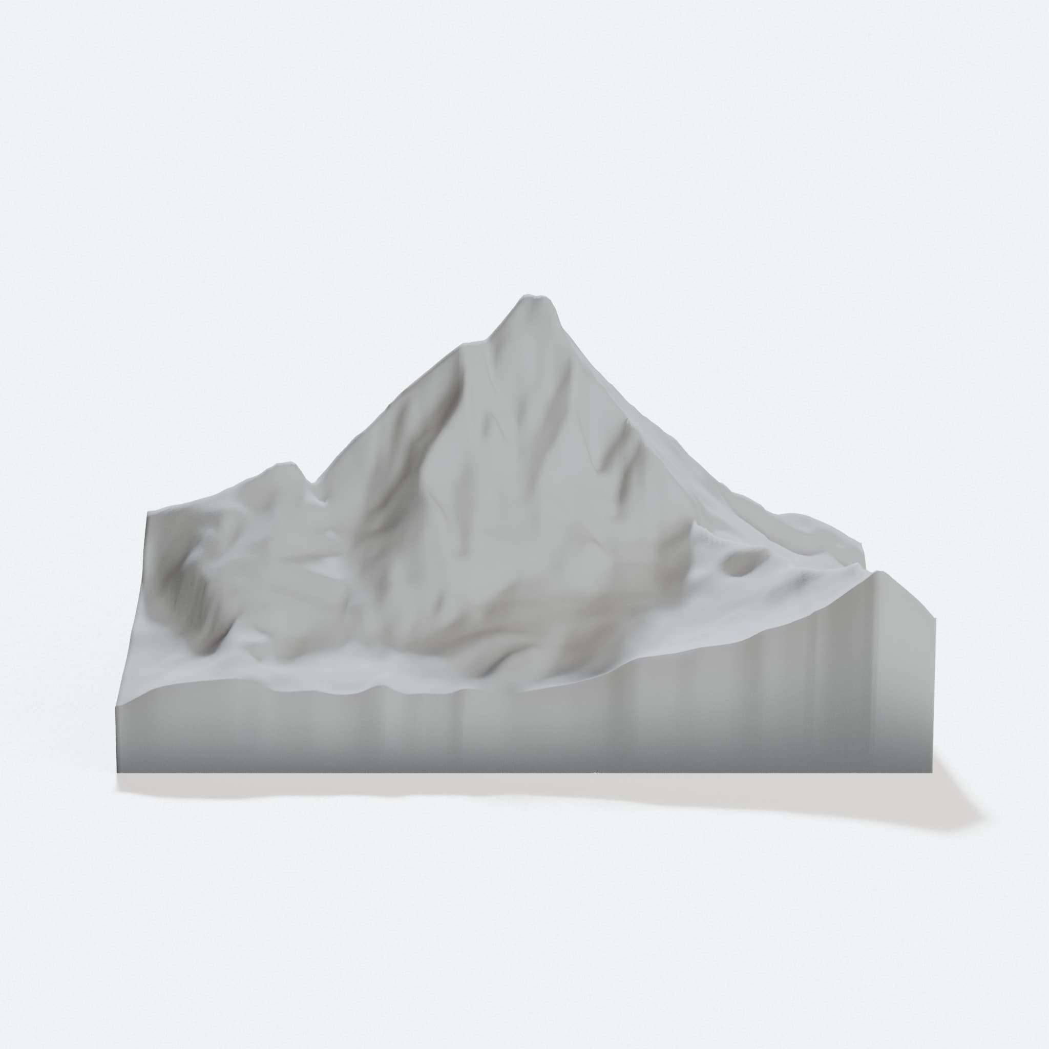 Matterhorn 3D Printed Home Decor Map
