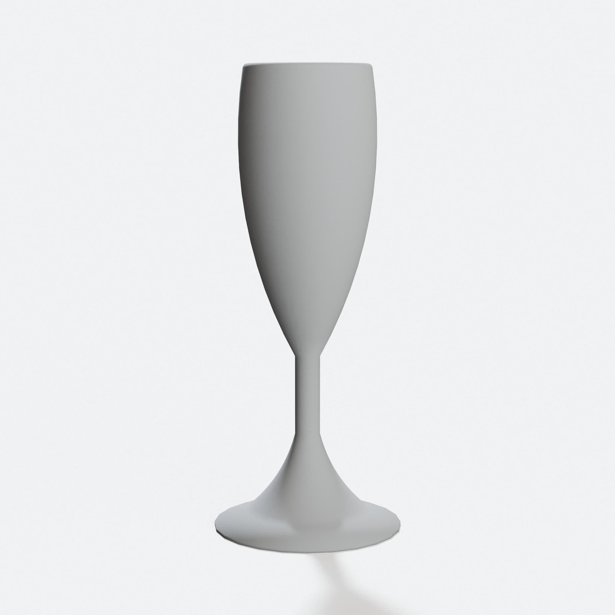 Snowflake Champagne Glass – 3D Printed Kitchen Accessory