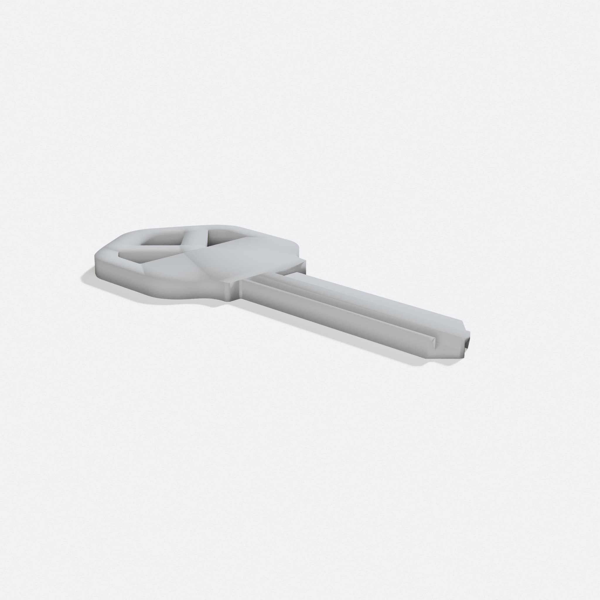 Kwikset KW1 Key Blank 3D-Printed