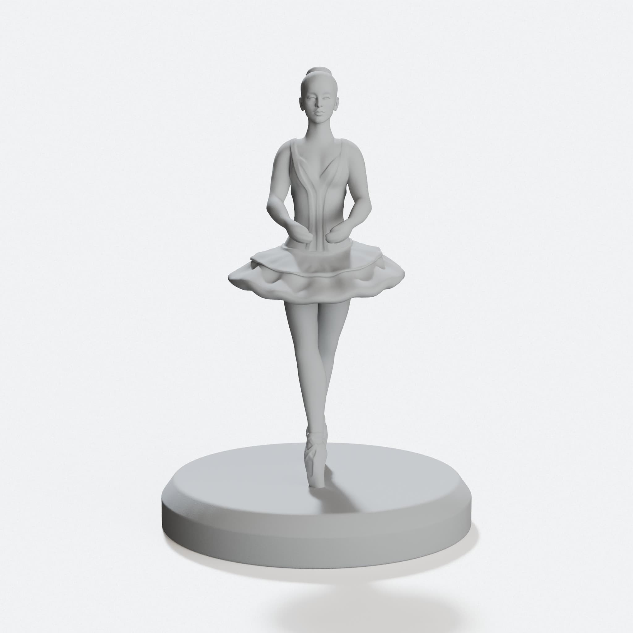 Ballet Dancer 01 3D Printed Home Decor Statue