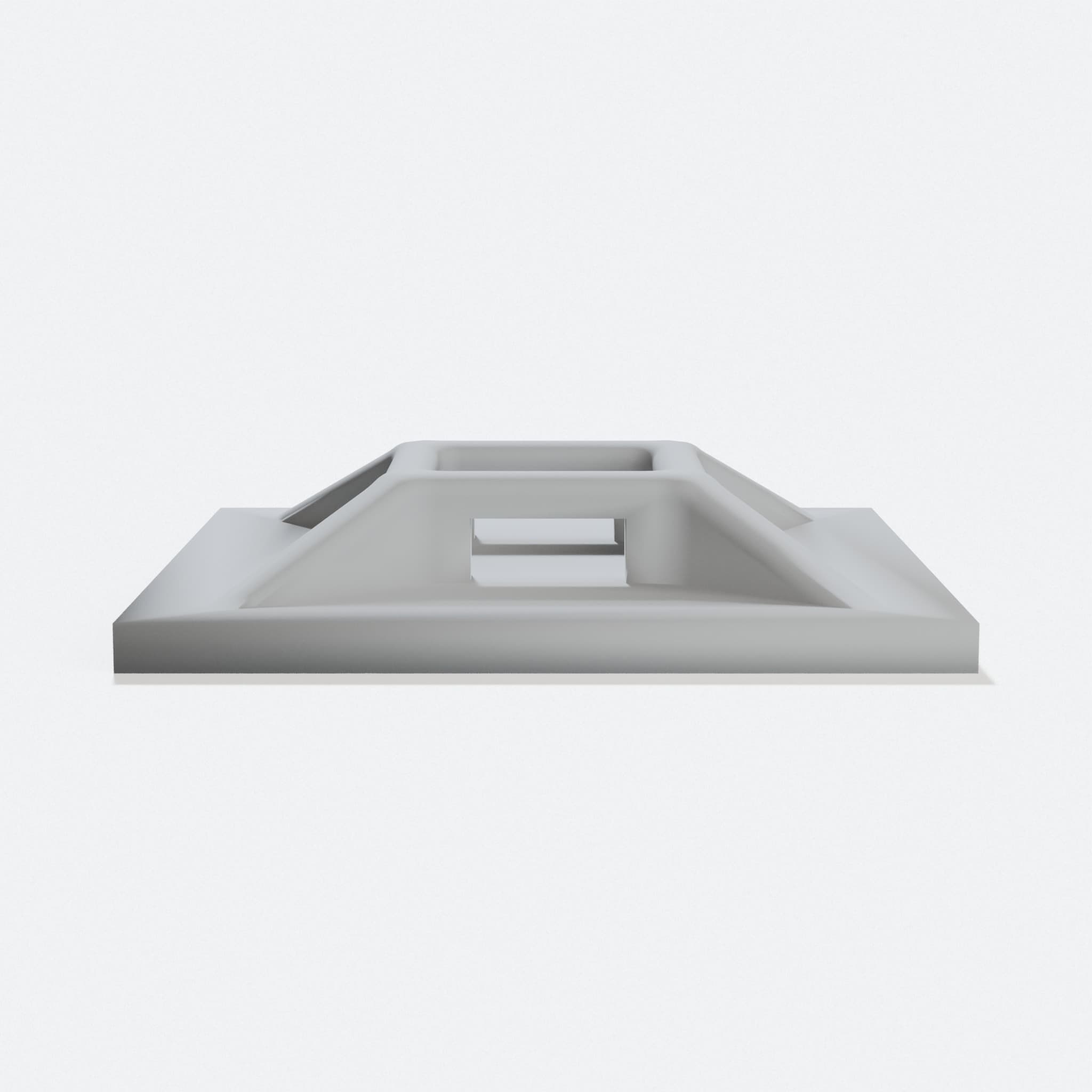 Cable Tie Mount Base 3D Printed Organizer