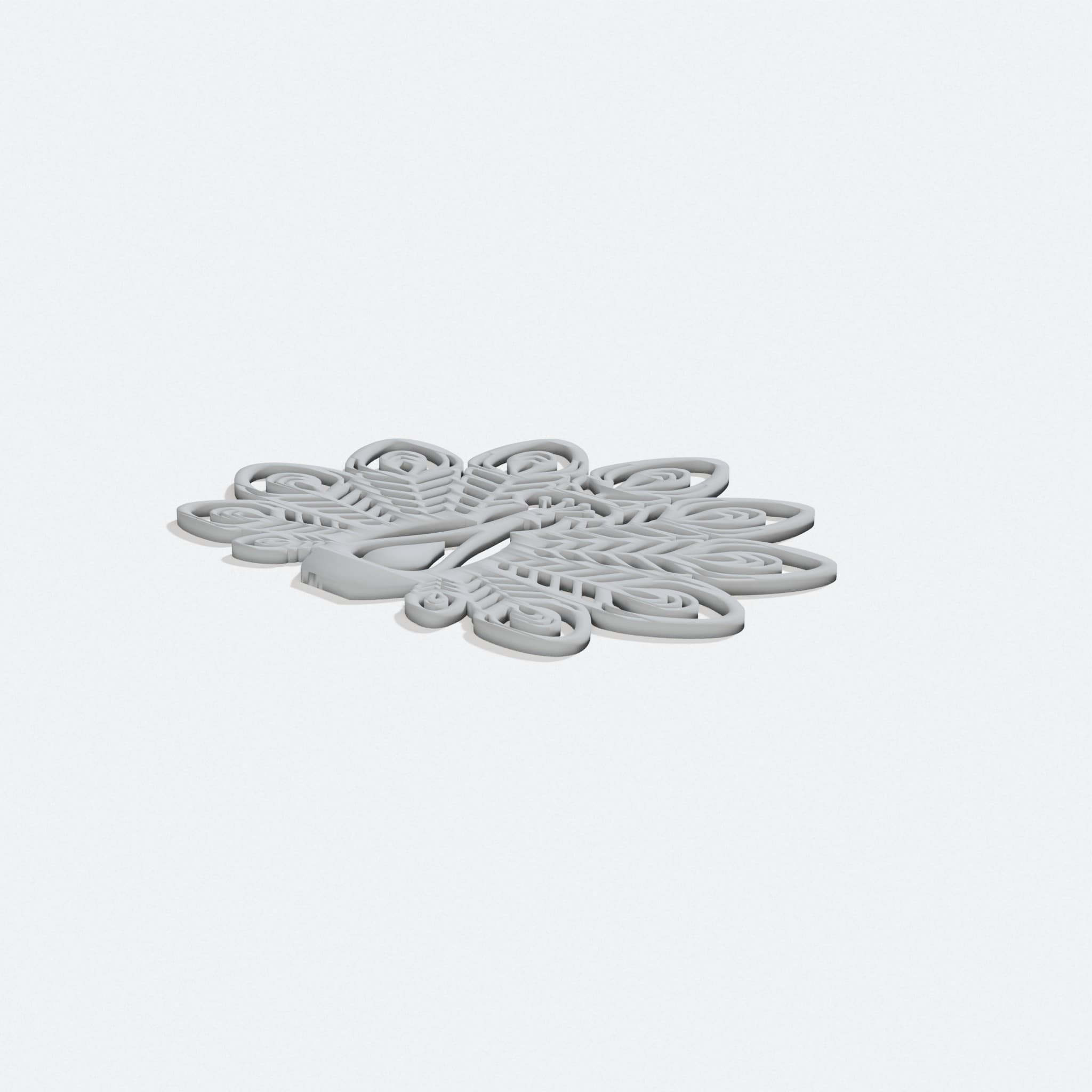 3D Printed Snowflake Ornament for Christmas Trees