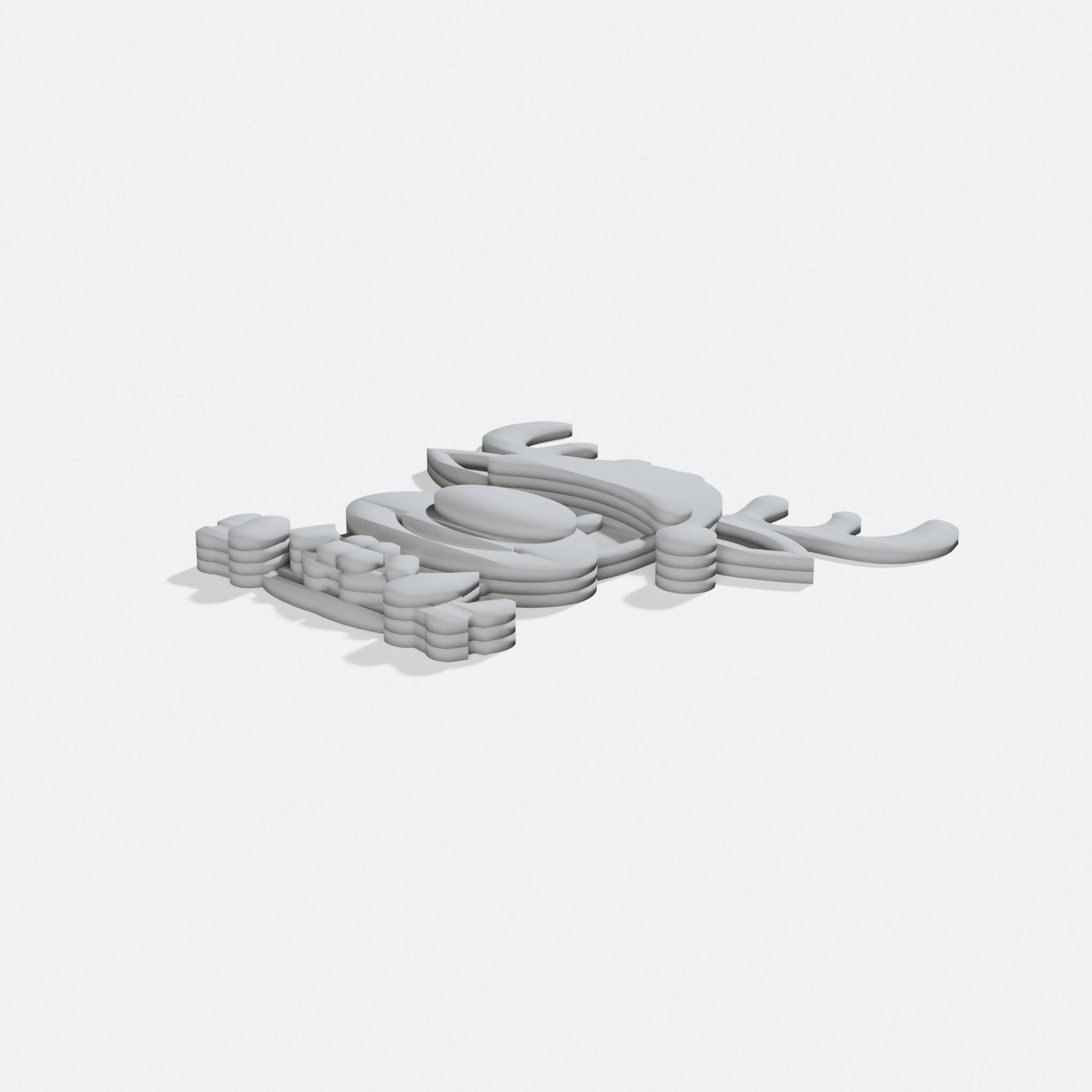 3D Printed Snowflake Ornament Breloki Christmas Decor