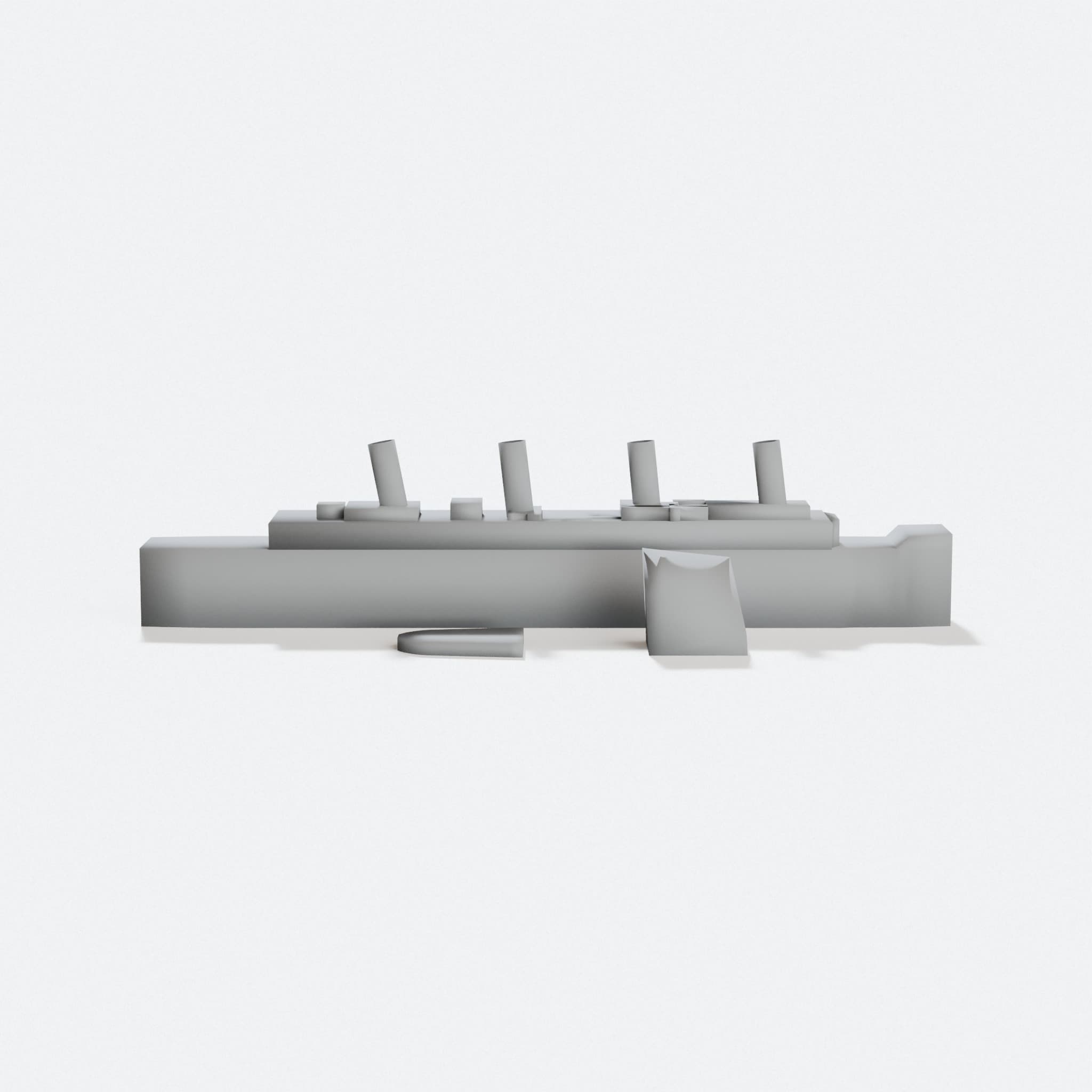 RMS Titanic 3D Printed Toy Ship Model