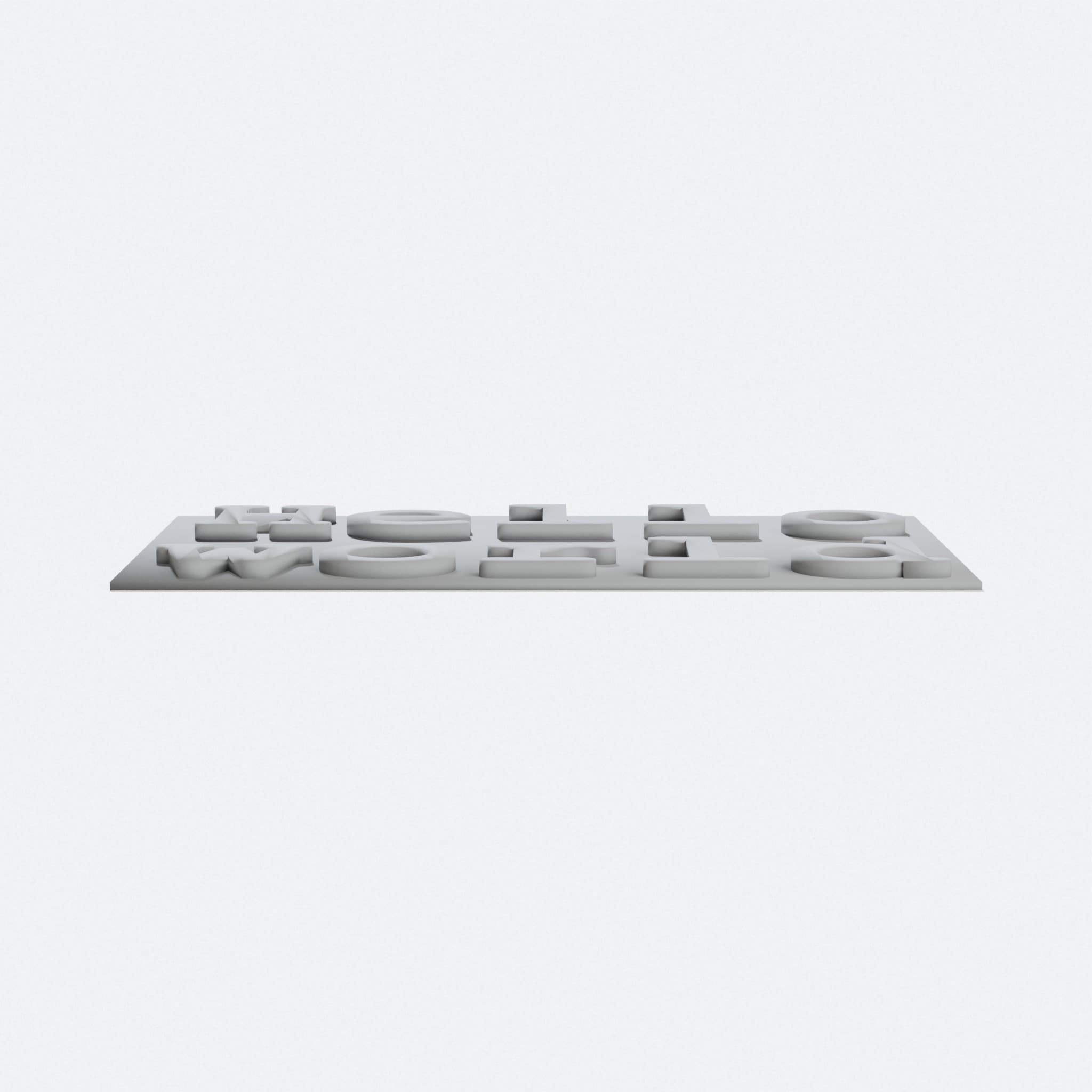 Hello World Test Print: 3D Printer Calibration Plate