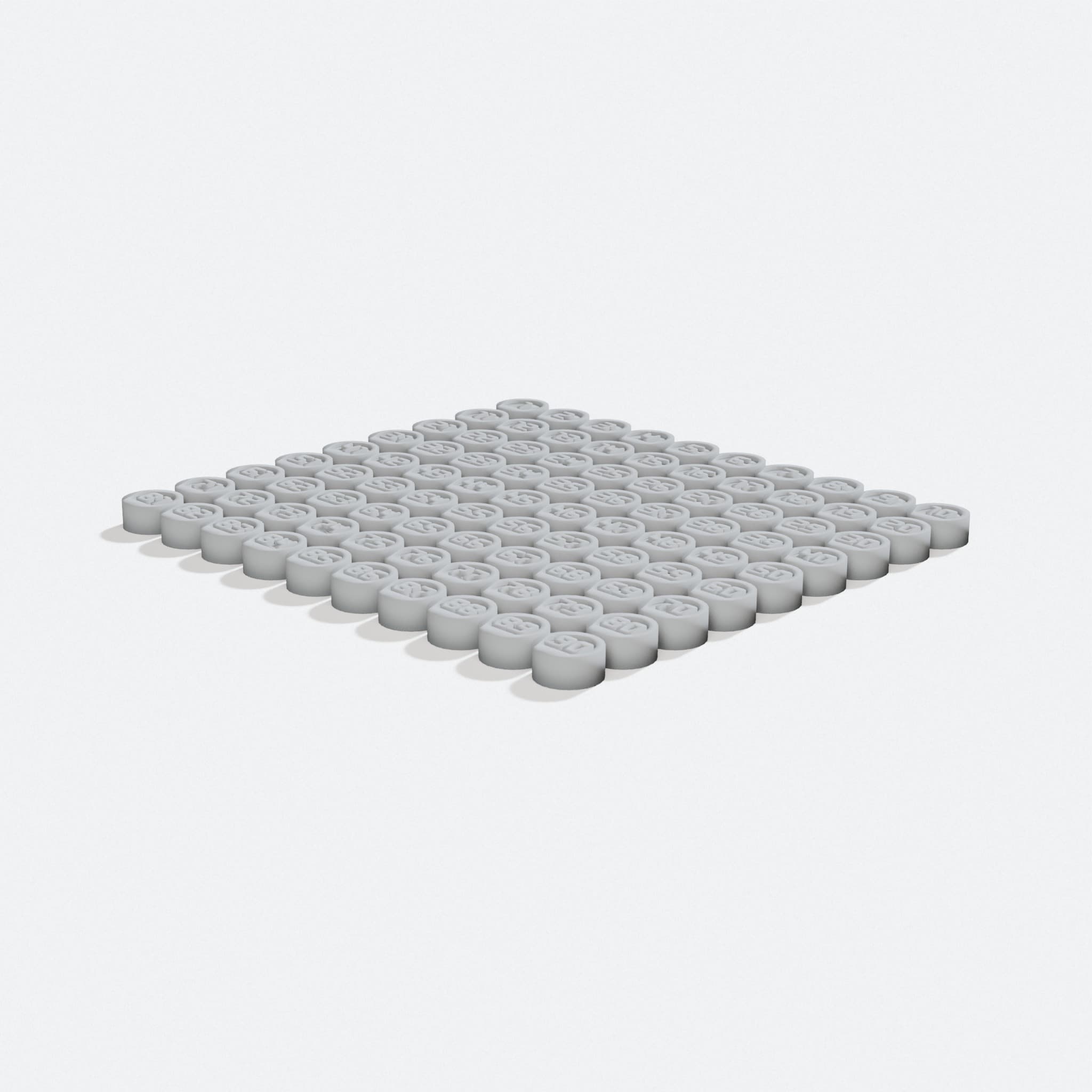 Tombola Bingo Parametric Counter Set Italian Christmas