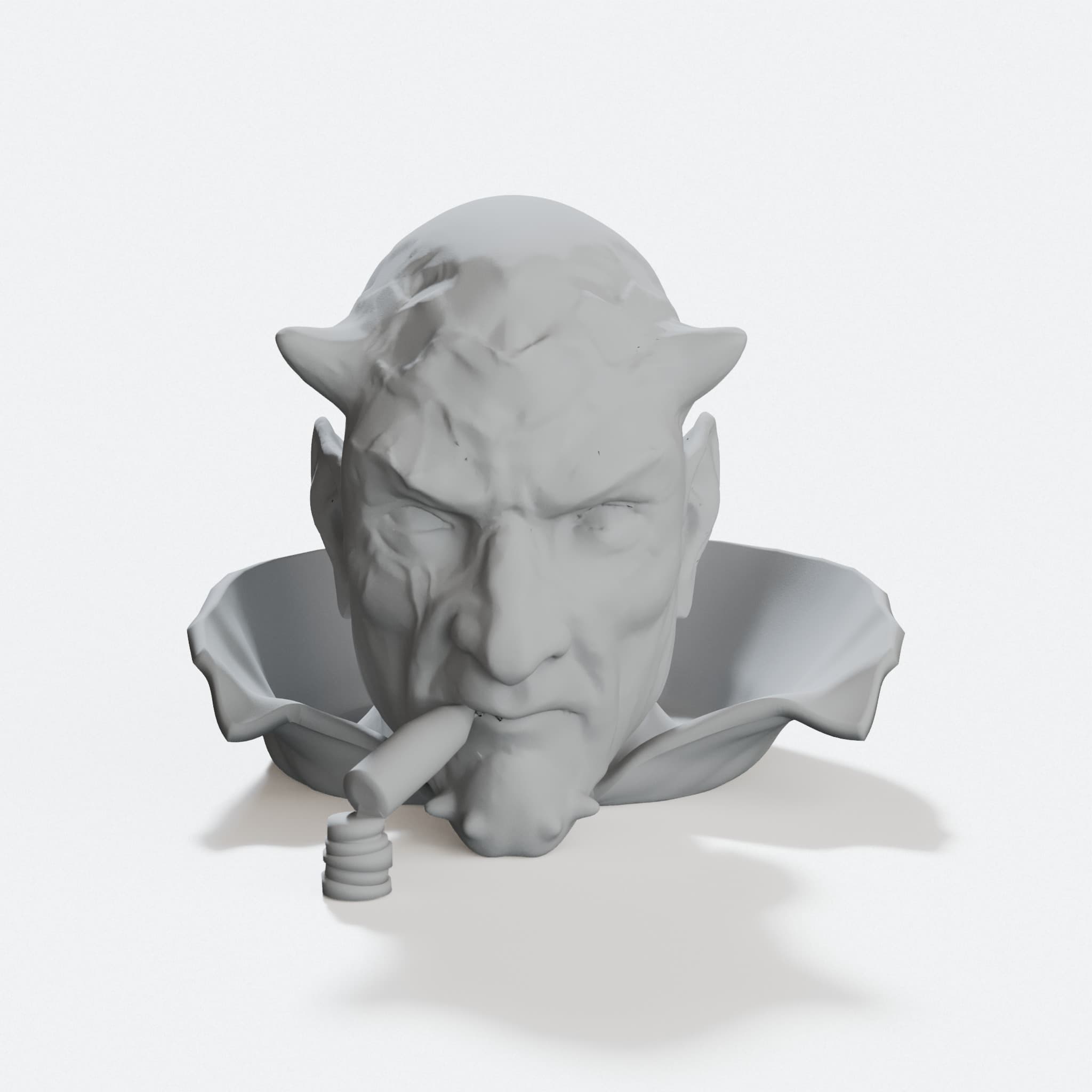 Compatible with iPad Big Bad Devil Sculpture or Ashtray