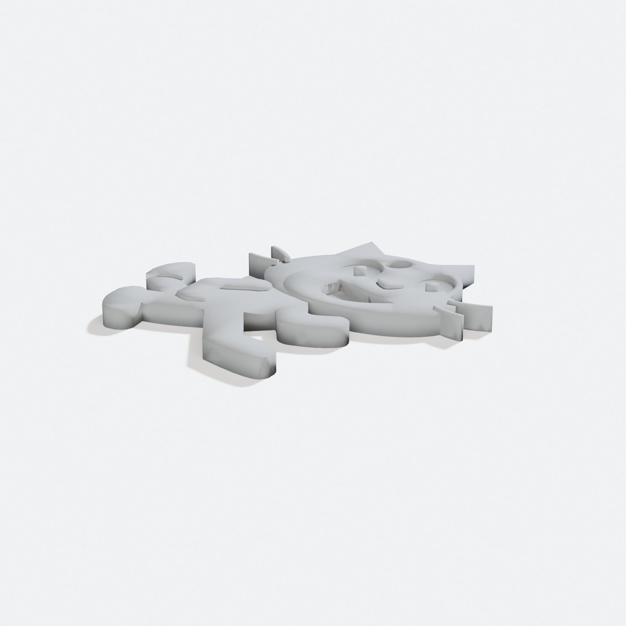 Scratch Logo 3D Printed Keychain for Kids