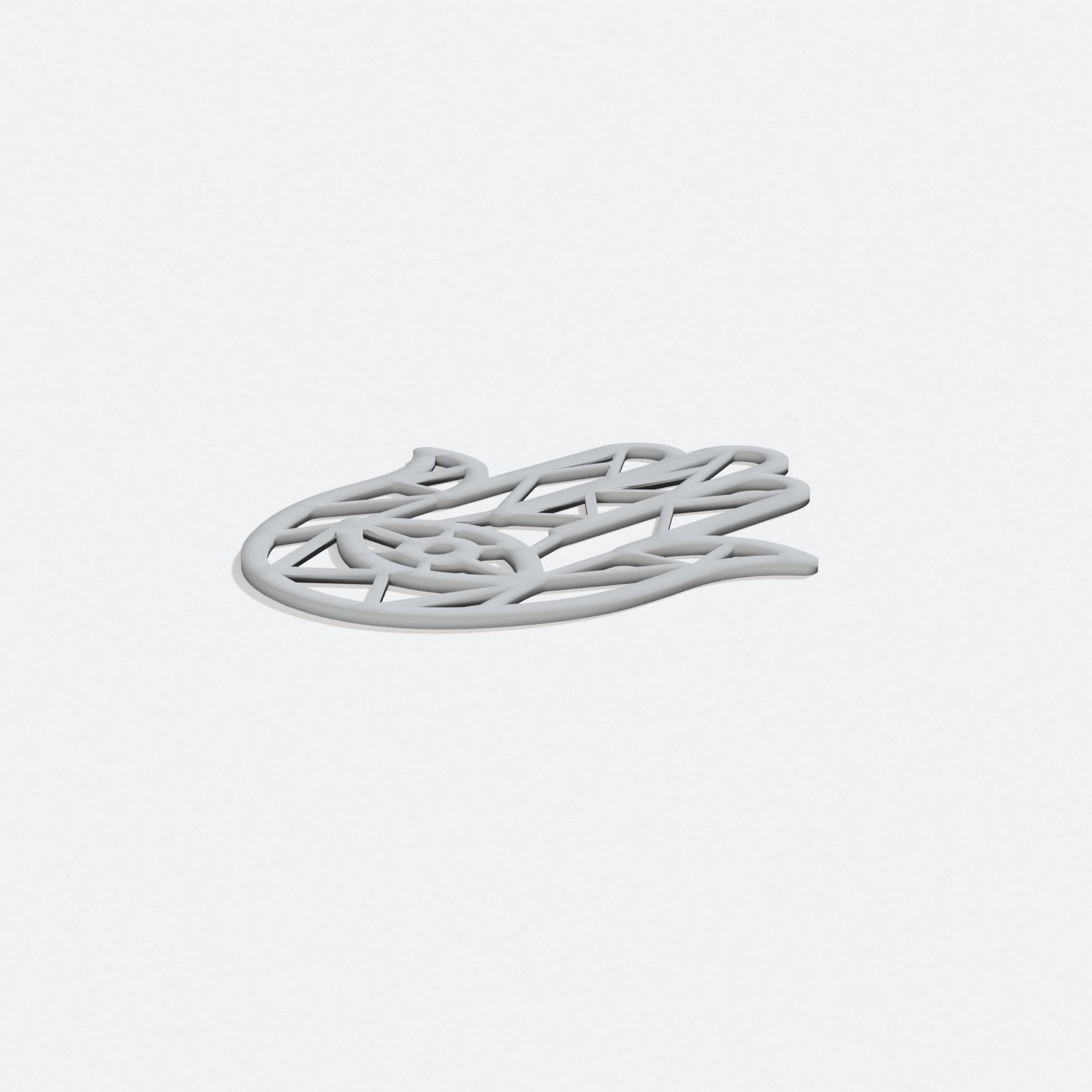 Hamsa Hand 3D Printed Wall Art Decor