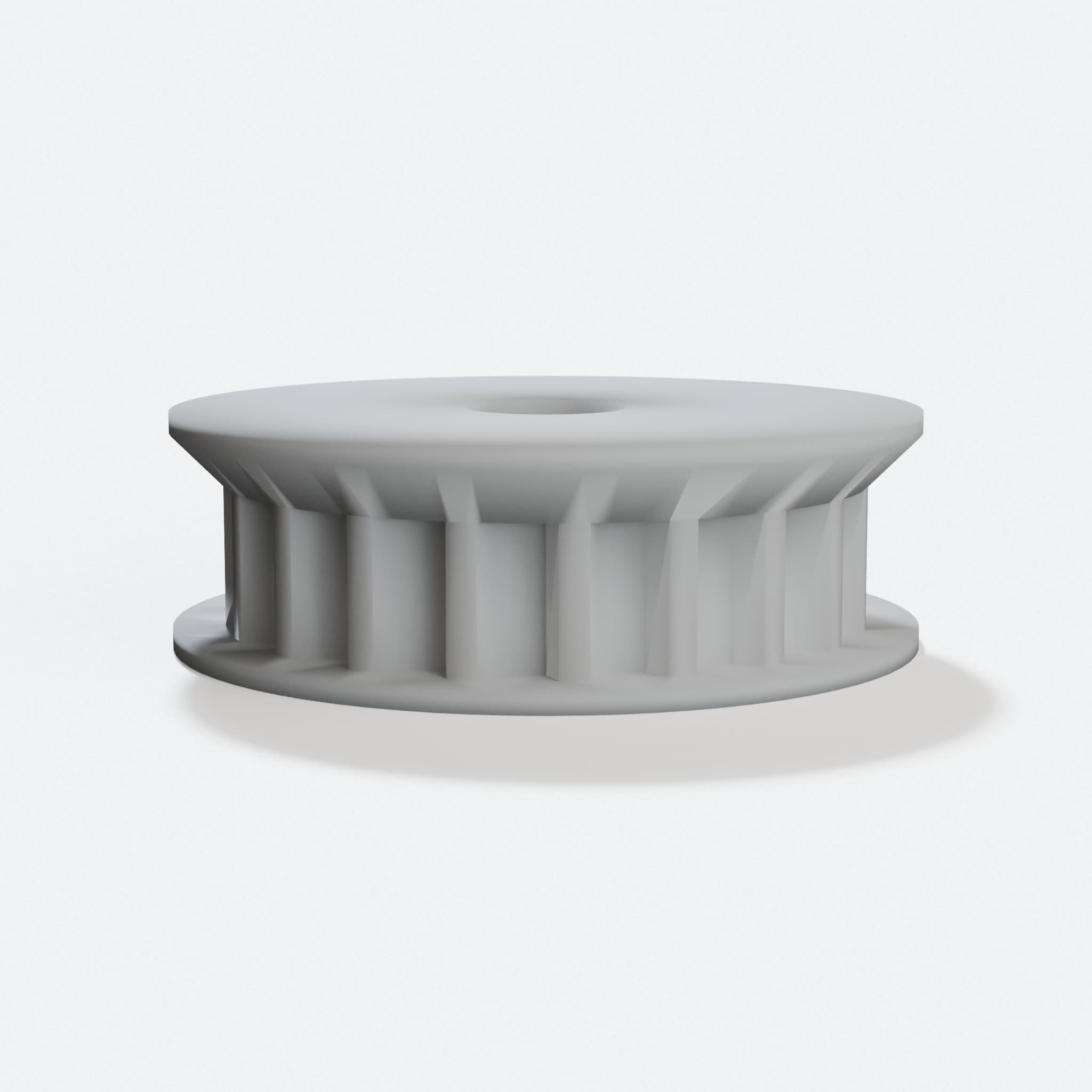 Z Driven Pulley with Rims for 3D Printer Upgrade