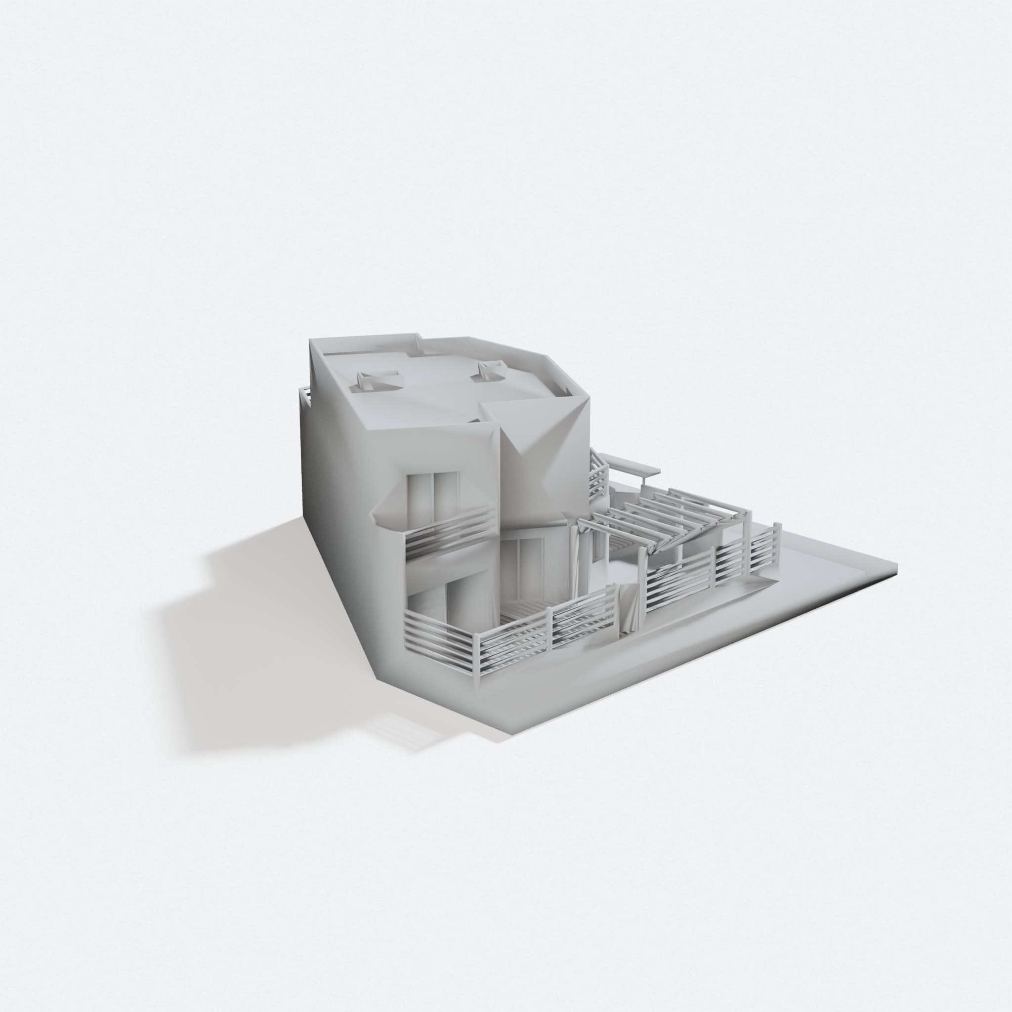 Single-Family Townhouse Architectural Model
