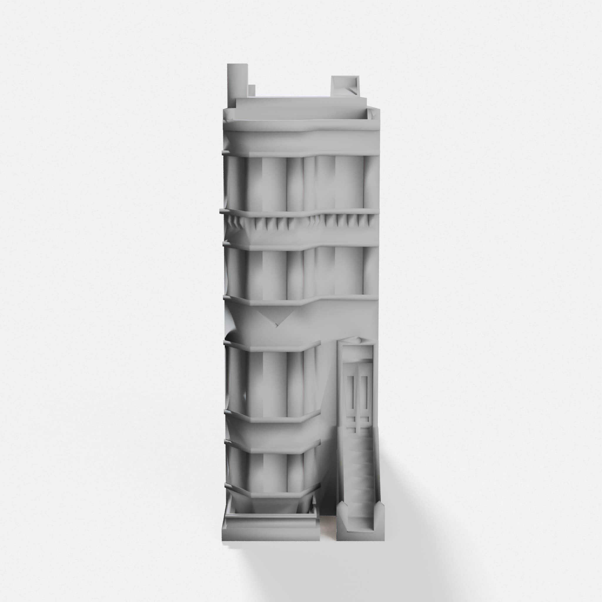 Boston Row House Architectural Decor Model