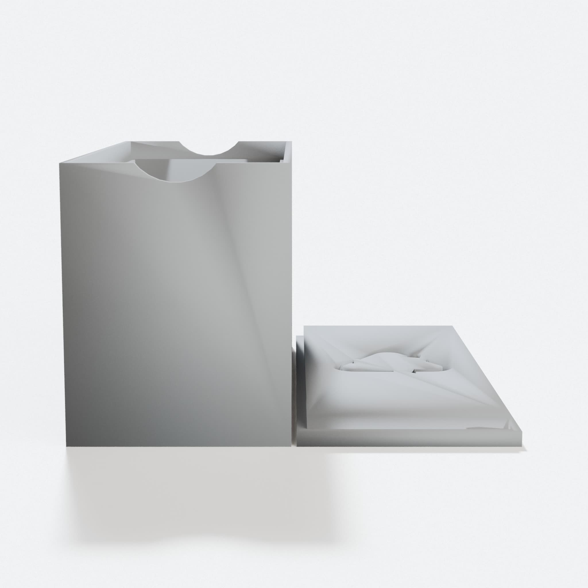 3D Printed Card Box with Recycle Symbol Lid