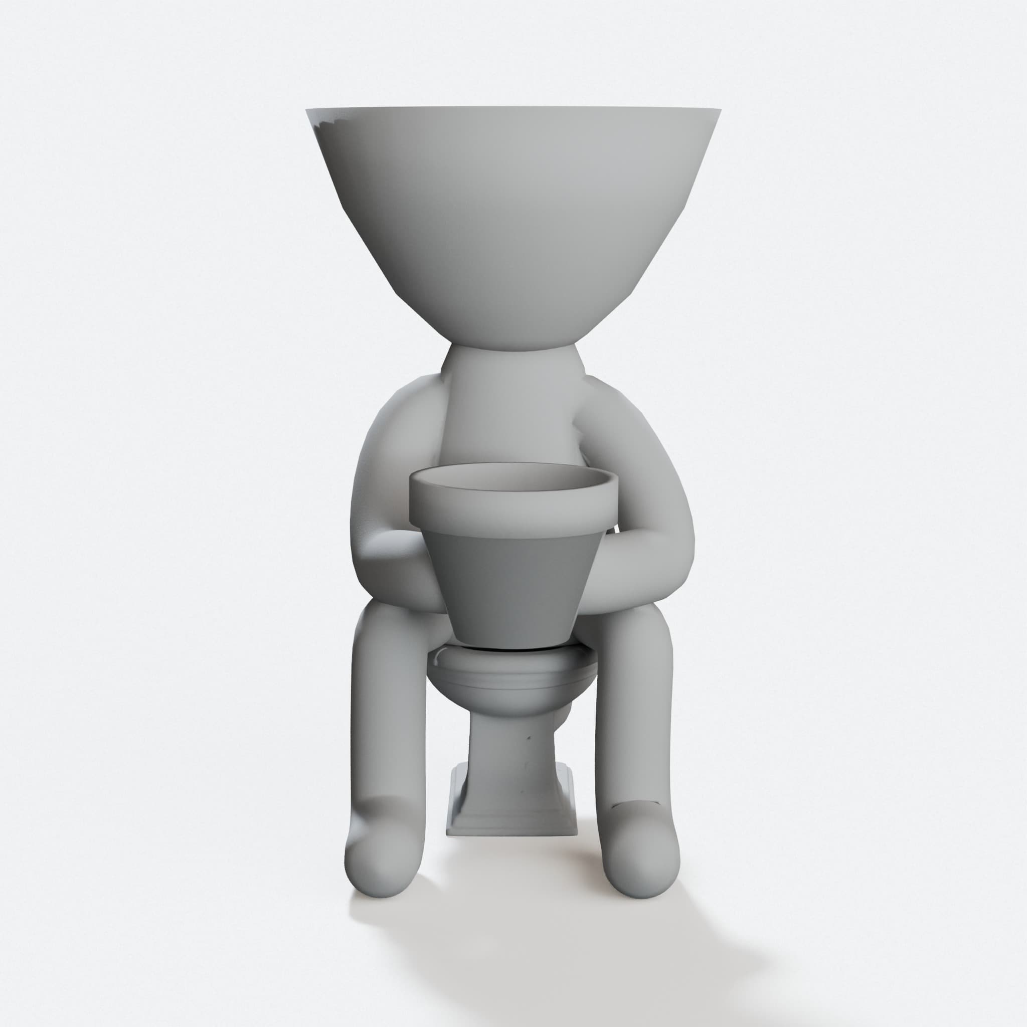Robert Plant Vase, 3D Printed Home Decor