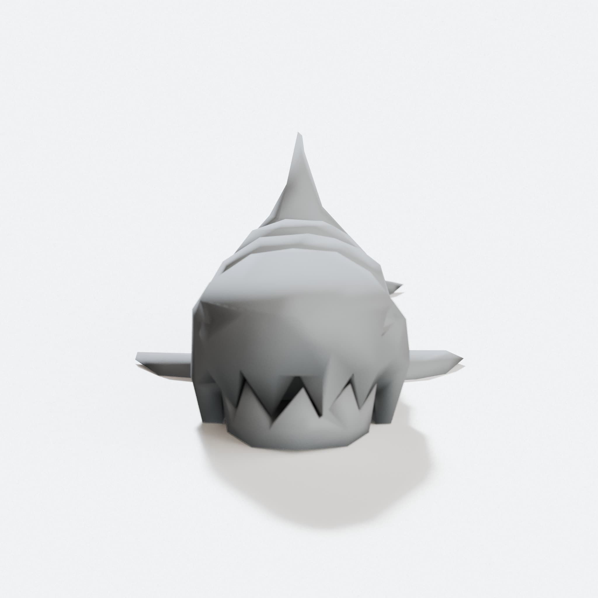 Lowpoly Articulated Shark – 3D Printed Flexi Toy