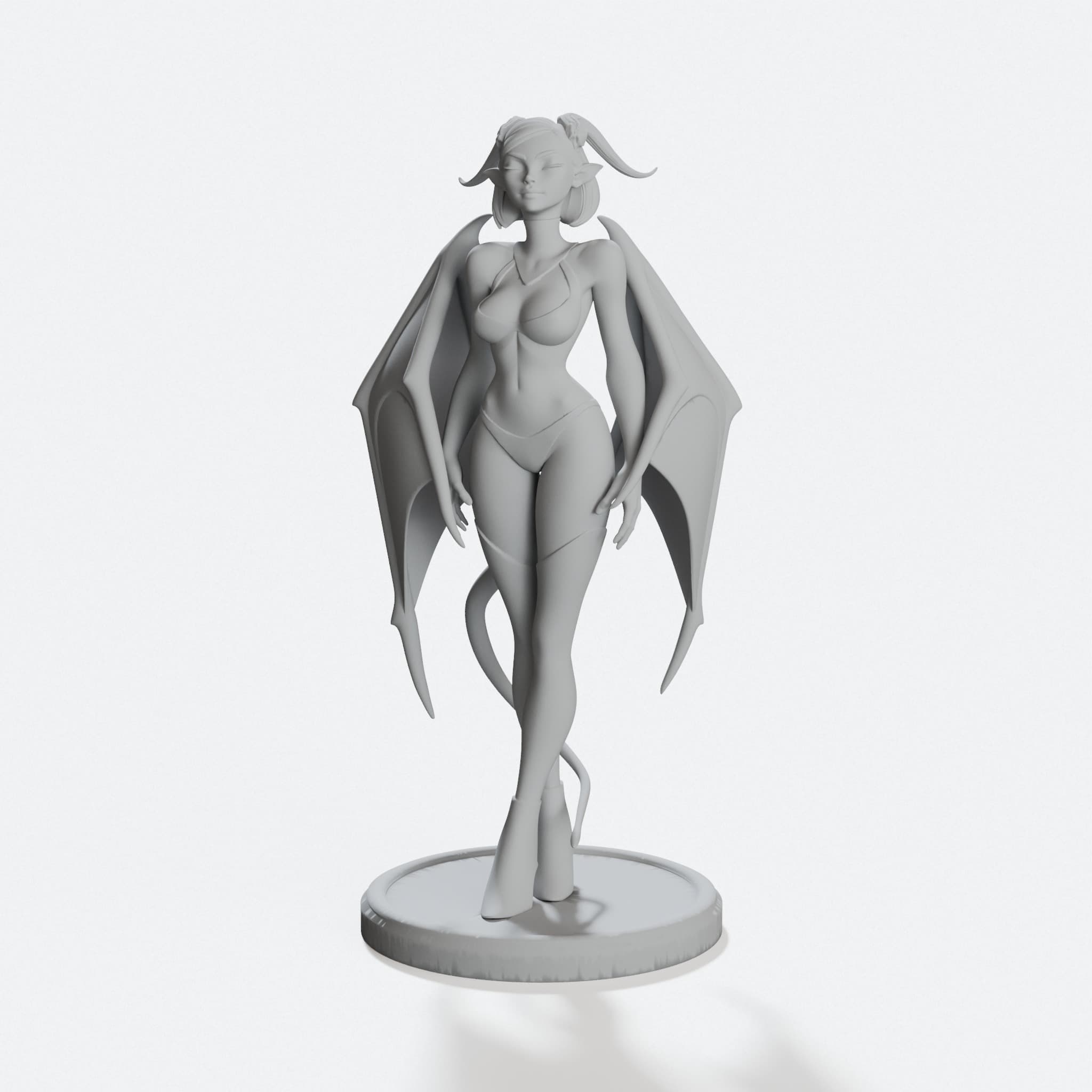 Succubus Sculpture 3D Print Model