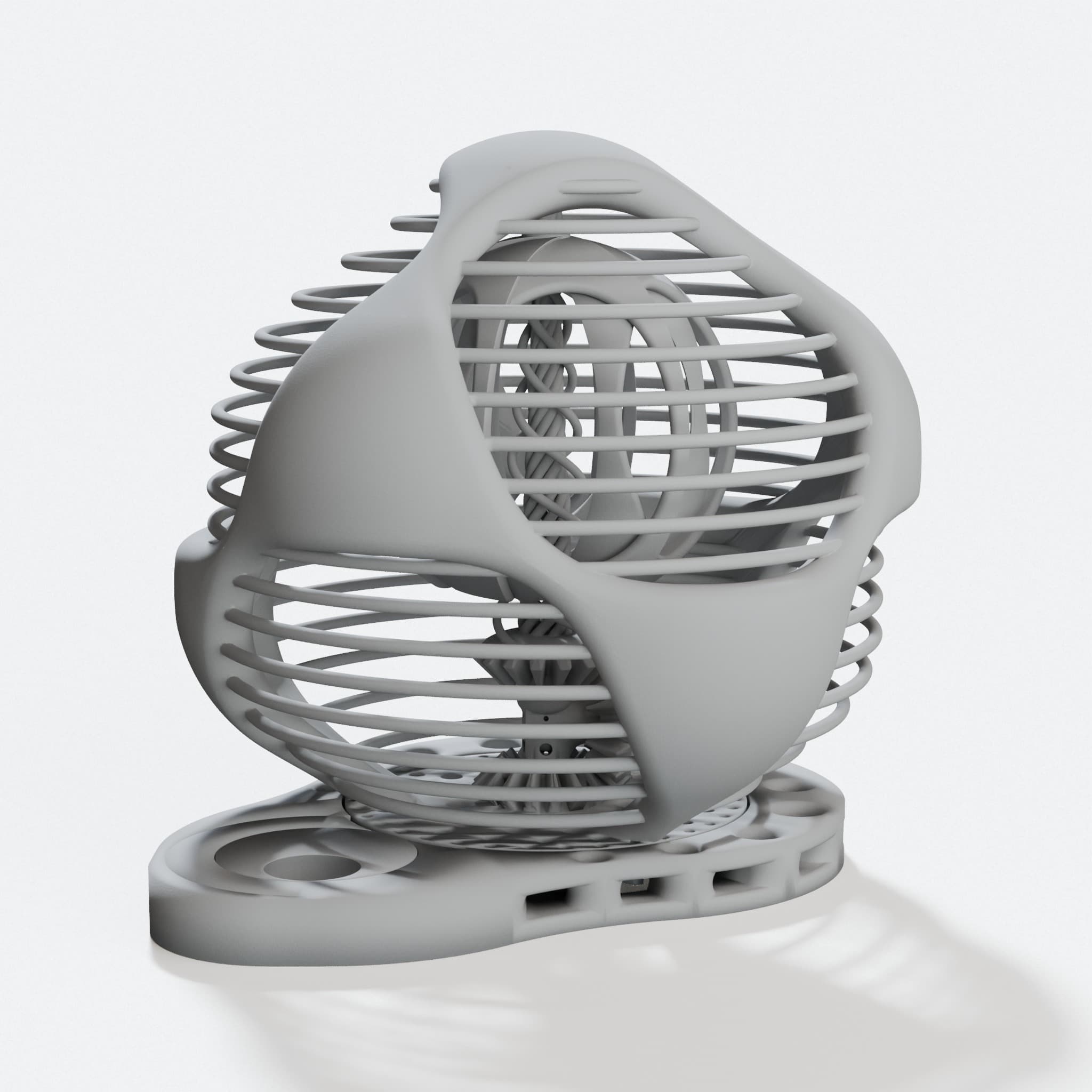 DeskOrbe v1 3D Printed Office Sculpture with Moving Gears