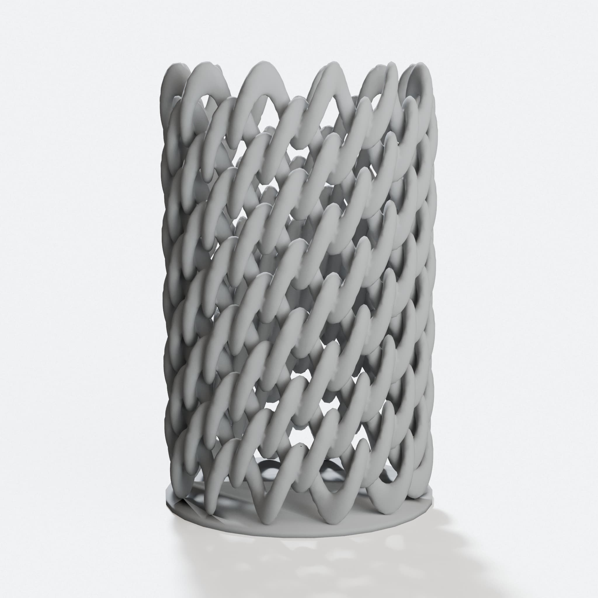 Spiral Cup II – Geometric Desk Organizer & Pen Holder