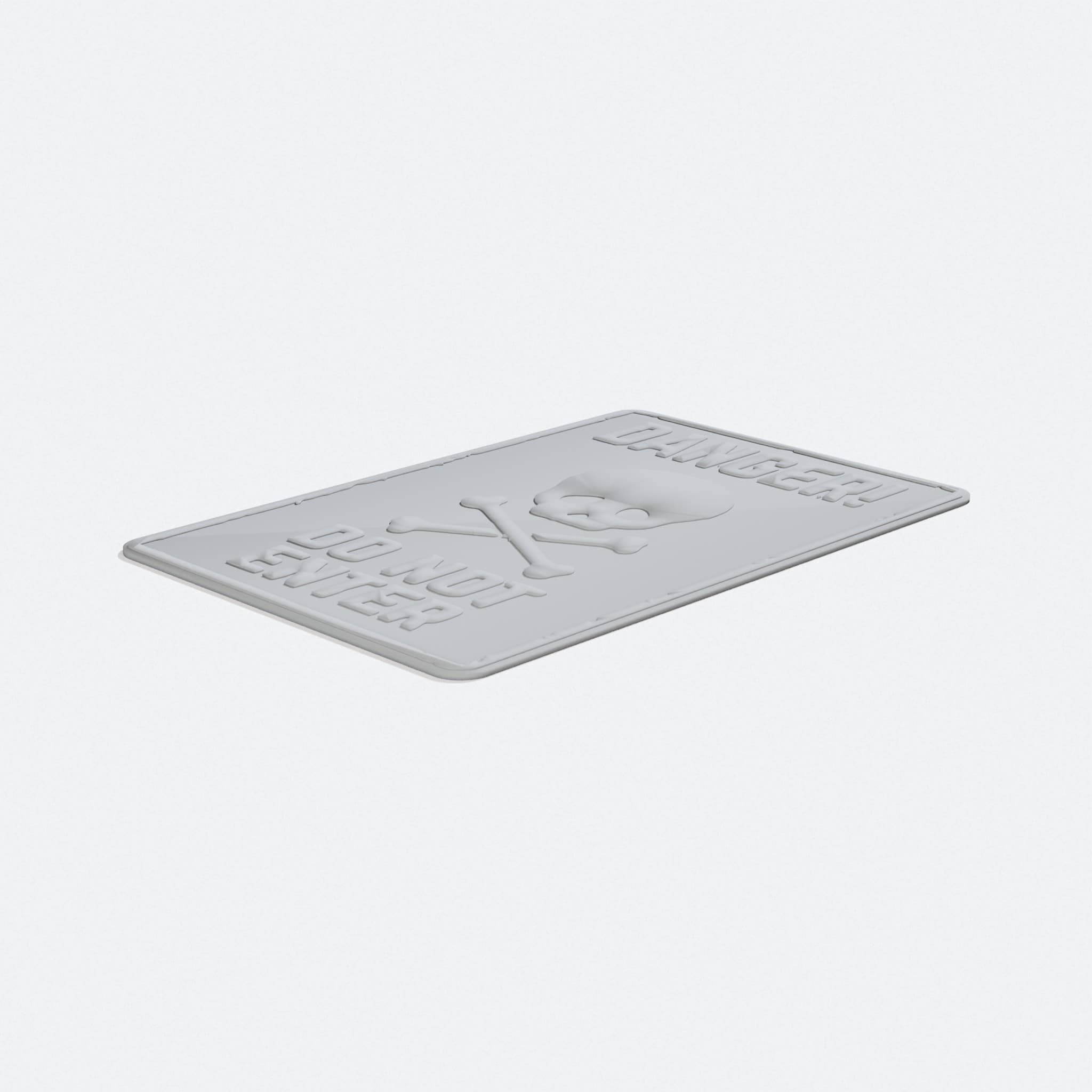 Do Not Enter 3D Printed Home Decor Sign