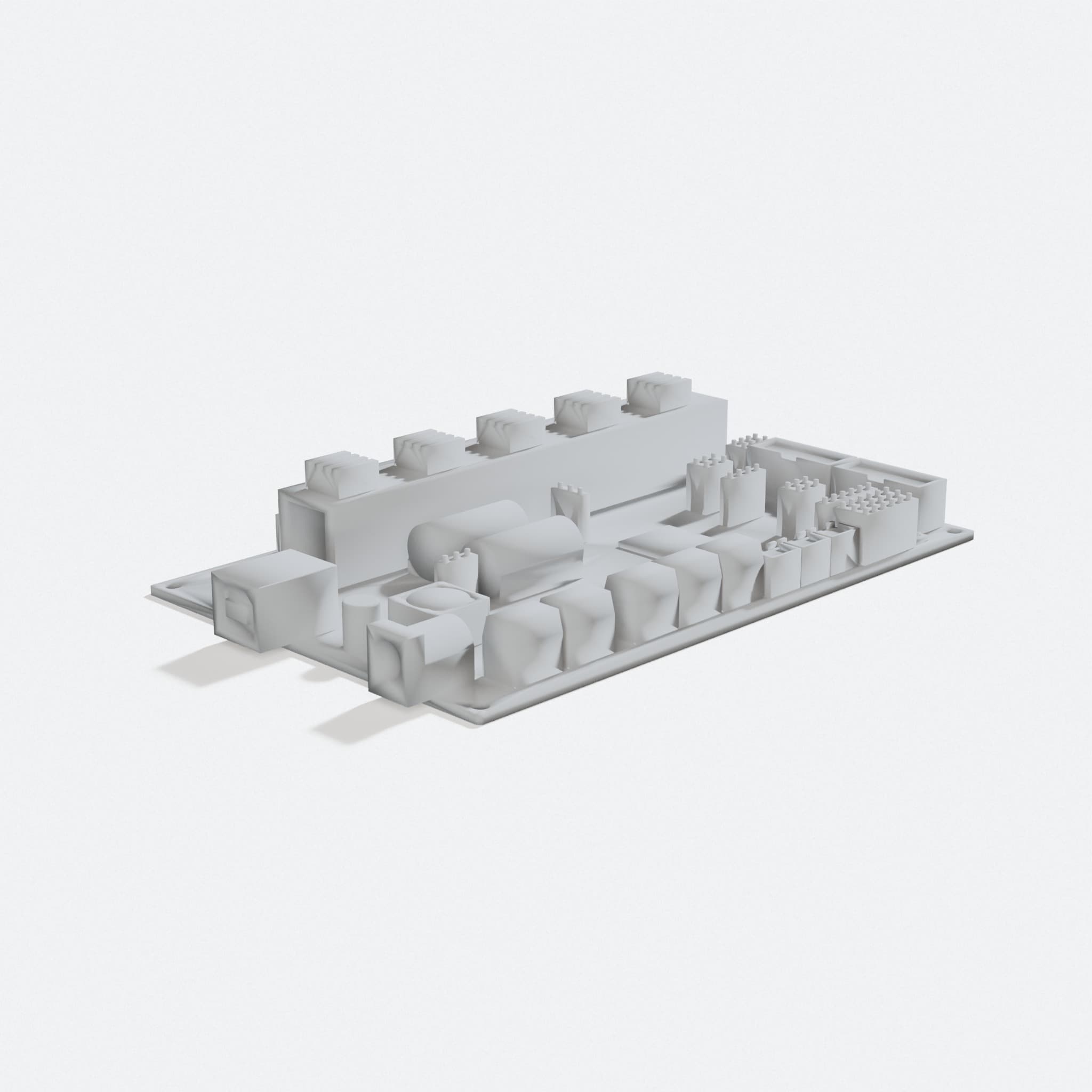 TriGorilla Board Mockup for 3D Printer Testing