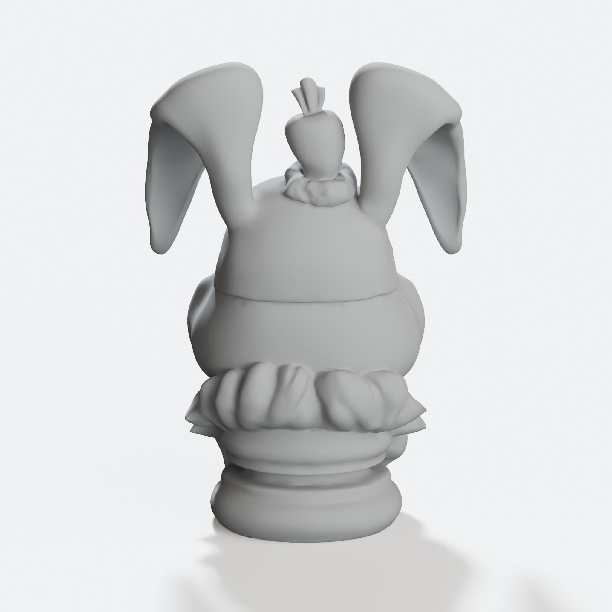 Ugly Rabbit 3D Printed Toy, Quirky Animal Design