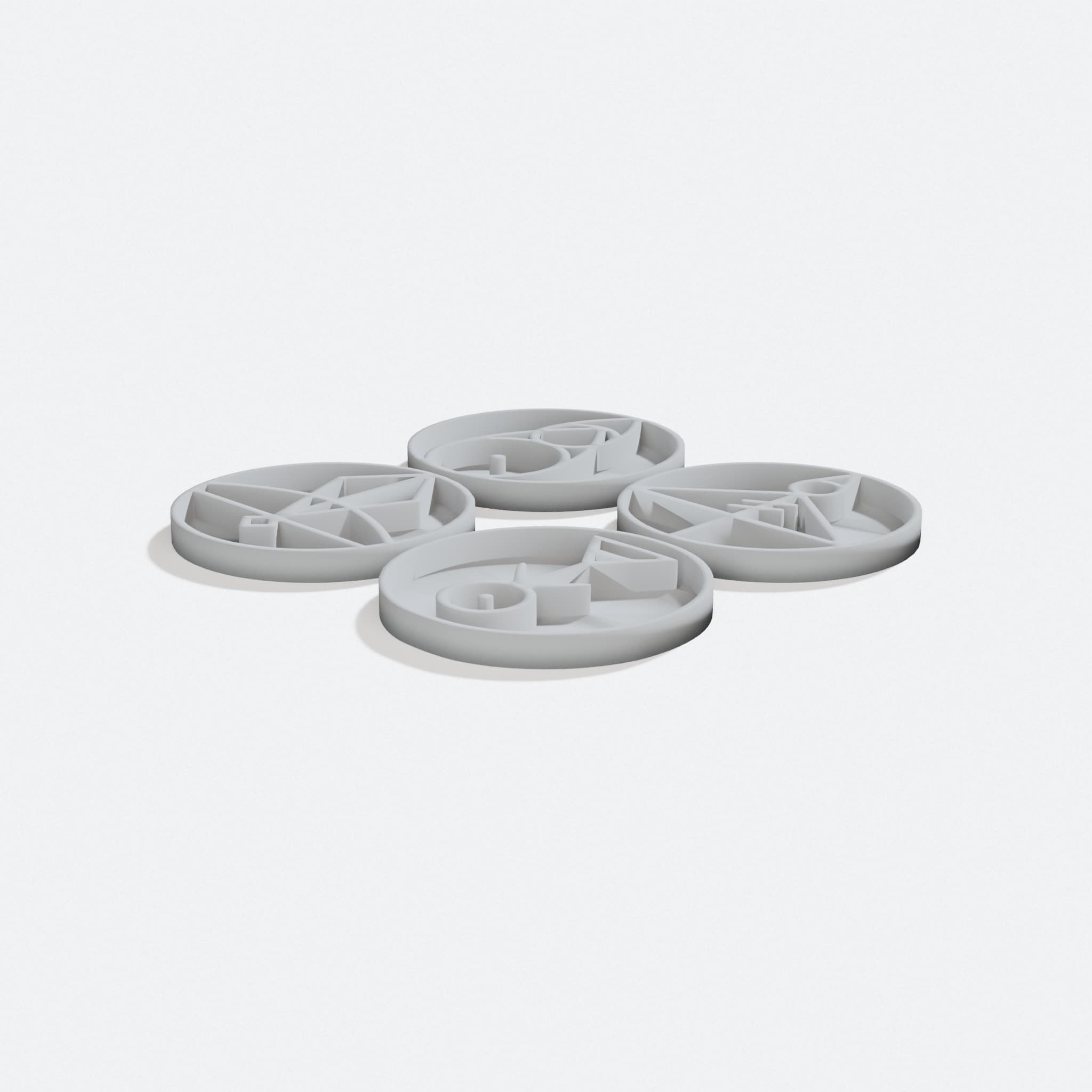 Owl House Glyphs 3D Printed Ornaments