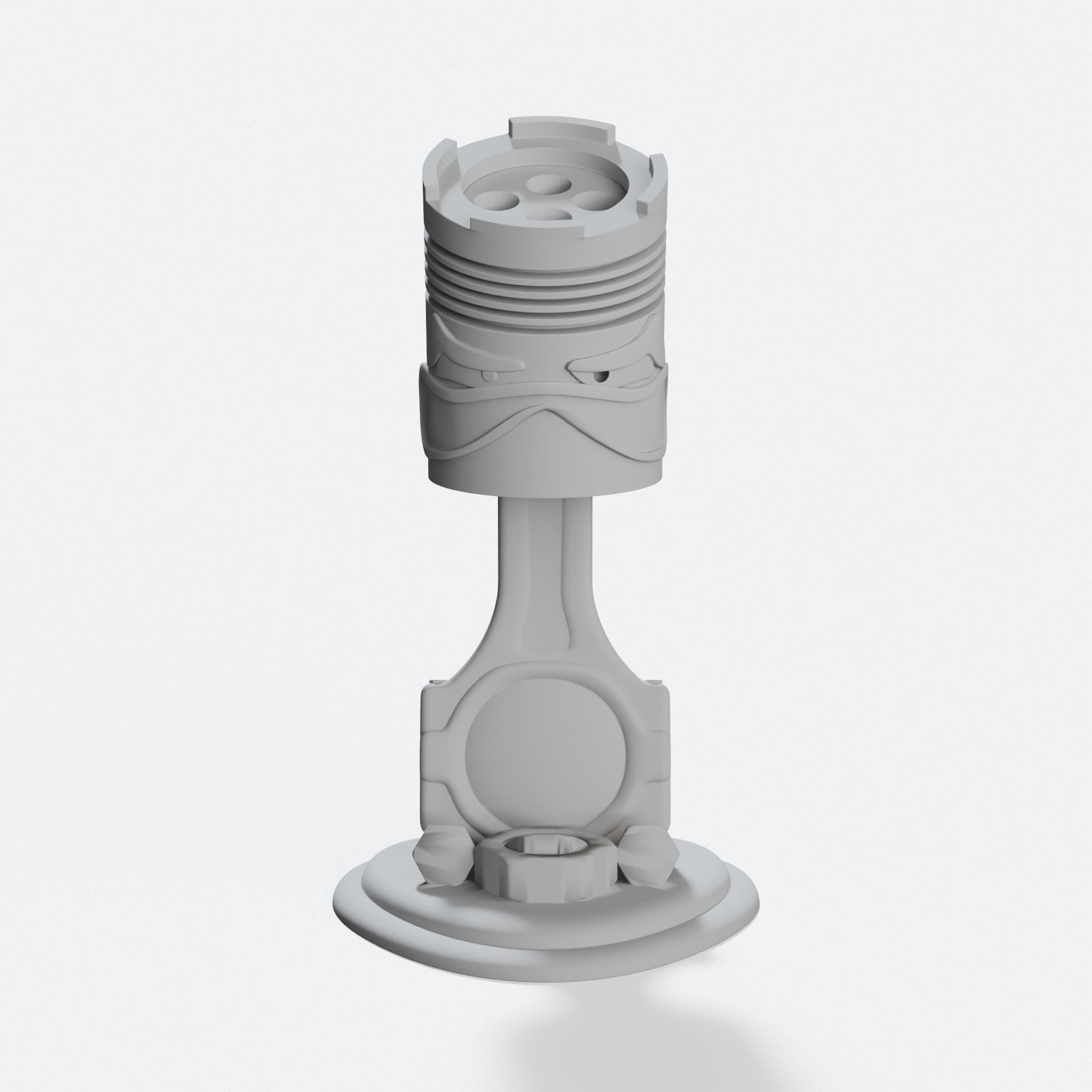 Piston Pen Stand, 3D Printed Office Accessory