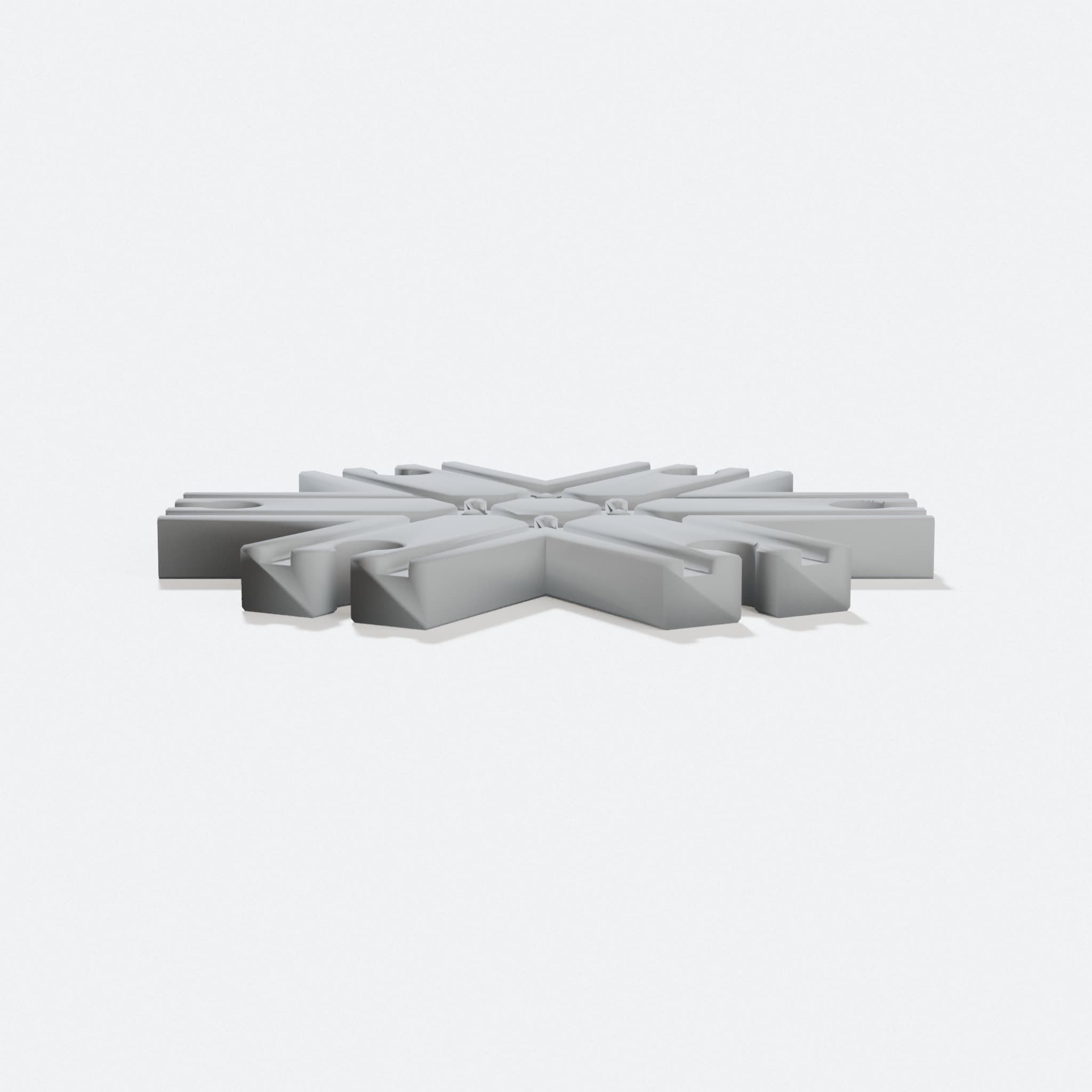 Compatible with BRIO: 6-Way Crossing Track (3D Printed Toy)