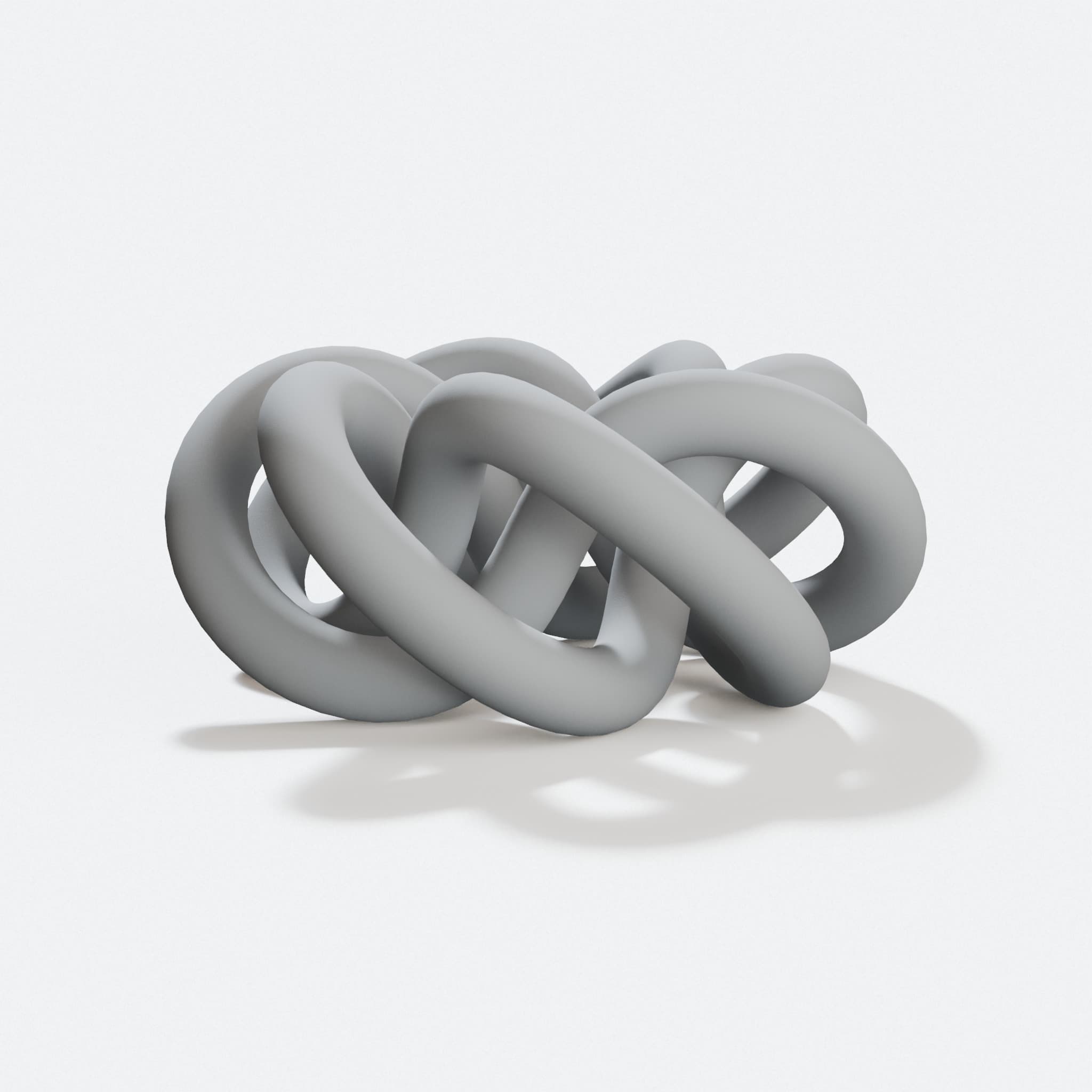 Parametric Knot 3D Printed Wall Art – Custom Mathematical Sculpture
