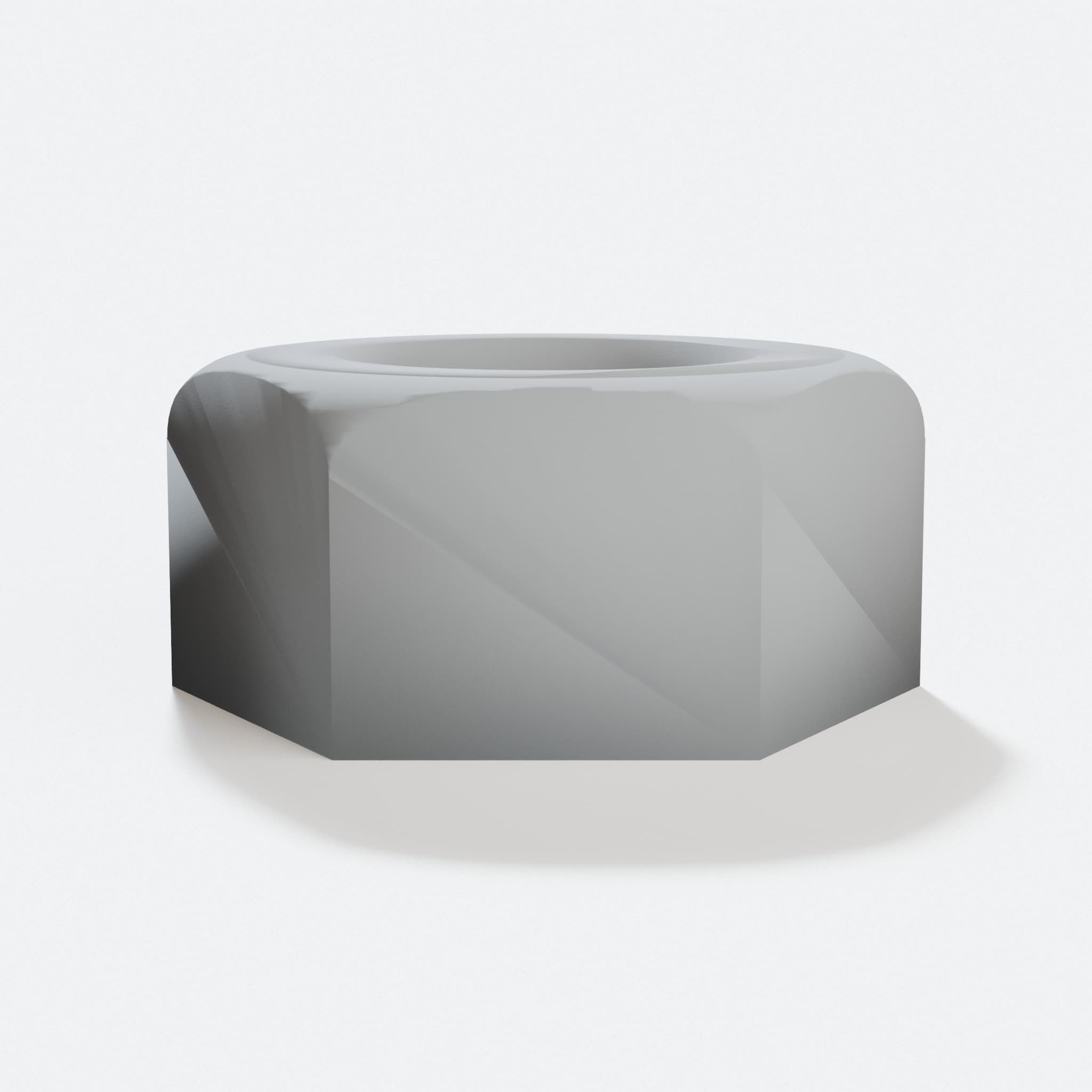 ABS-Lock Nuts 8mm (Jam Nut, 3D Printed Workshop Tool)