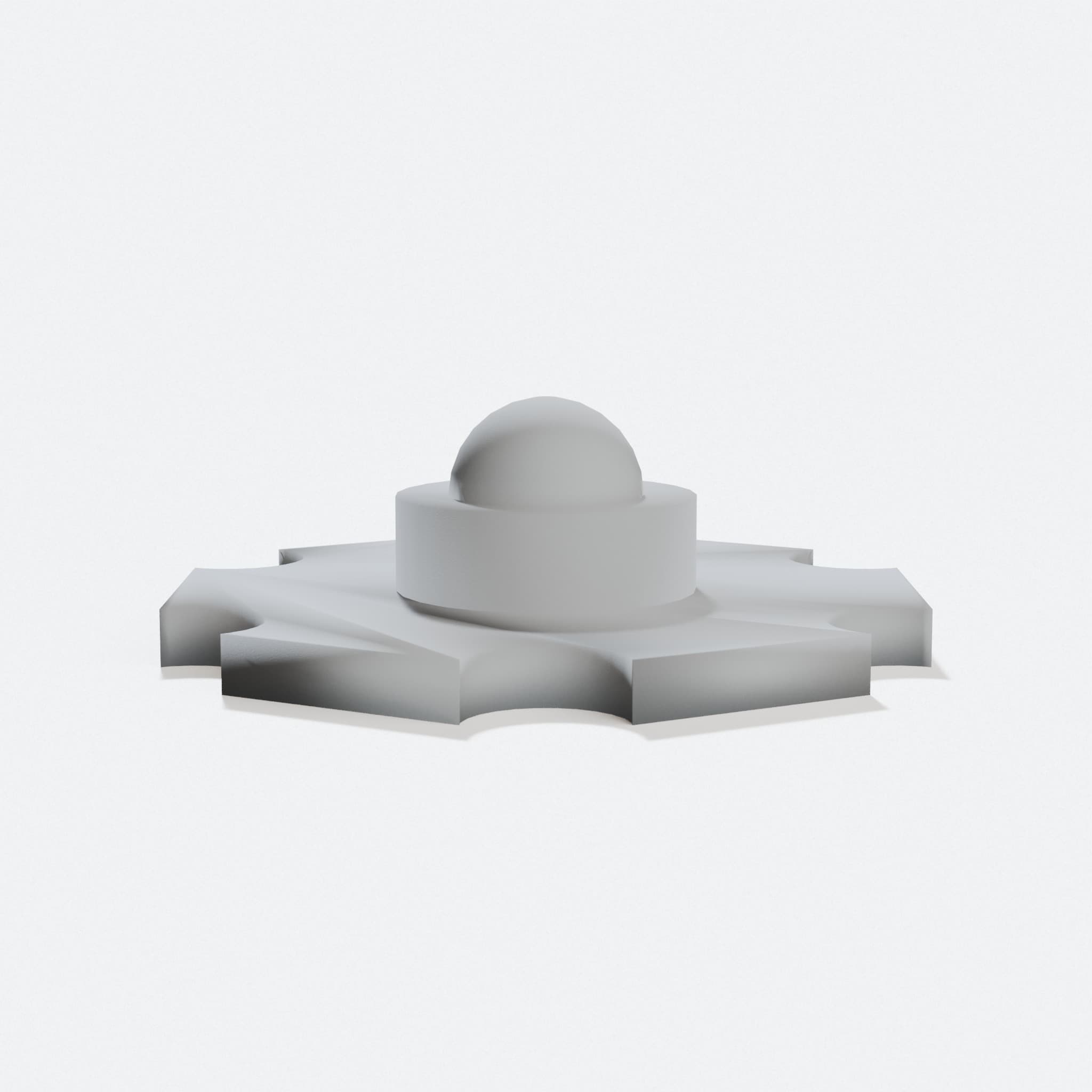 1W Star LED 3D Printed Home Decor Model