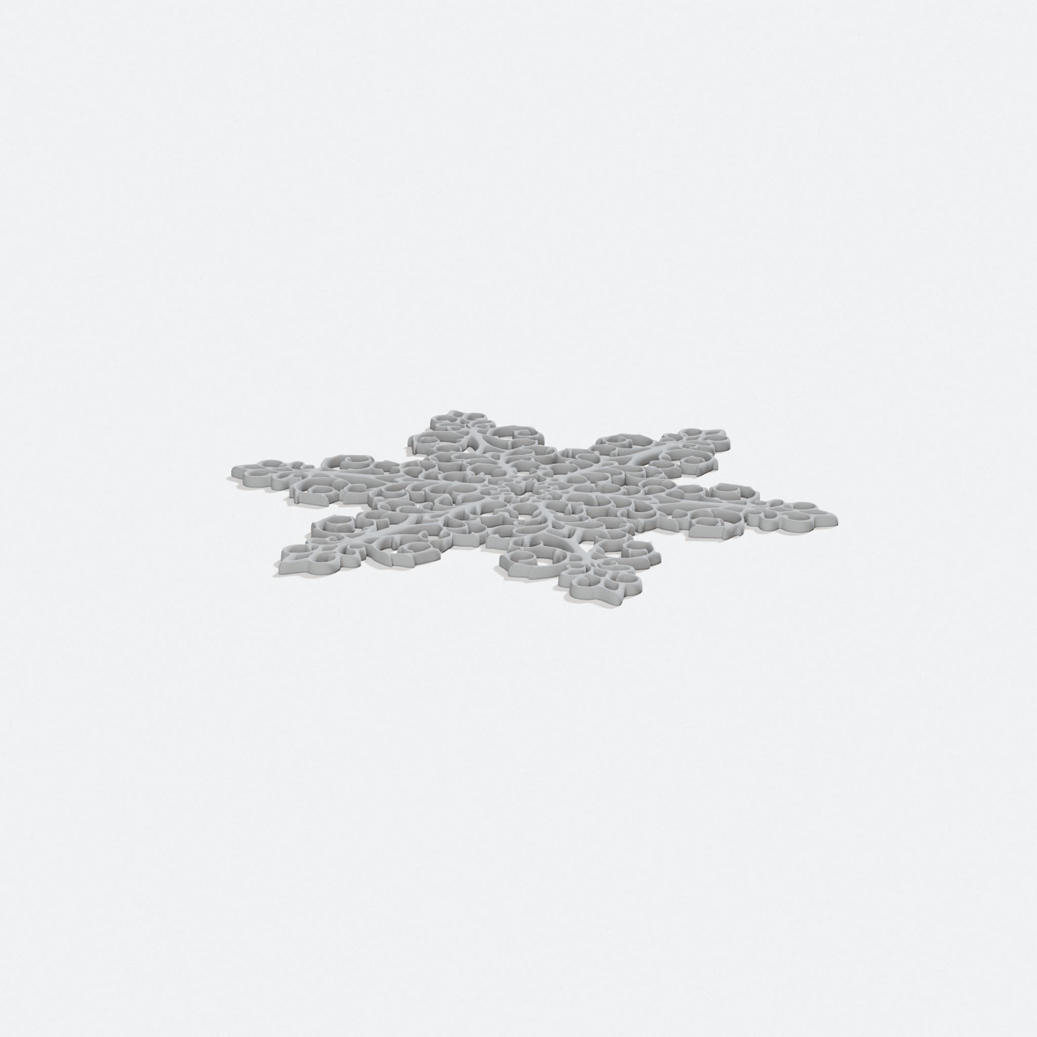 Beautiful Snowflake 3D Printed Ornament