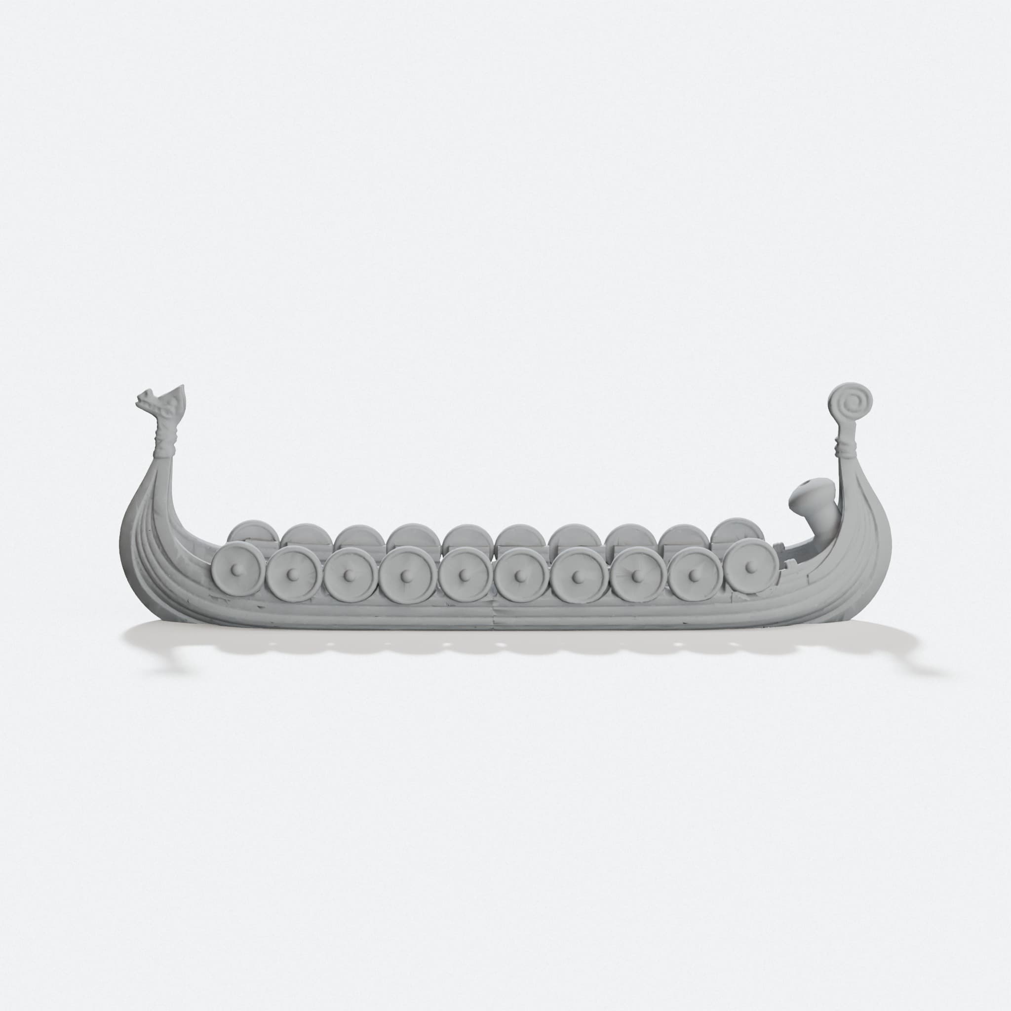 Viking Boat Incense Holder, 3D Printed Home Decor