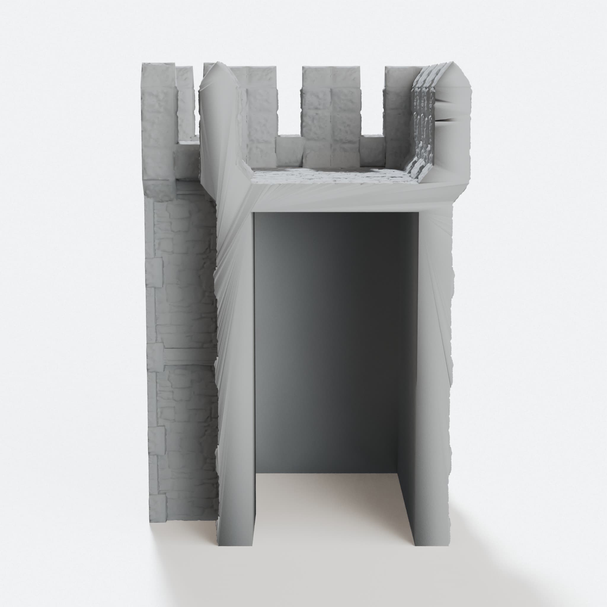 Building Wall Corner 3D Printed Toy for 28-32mm Figures