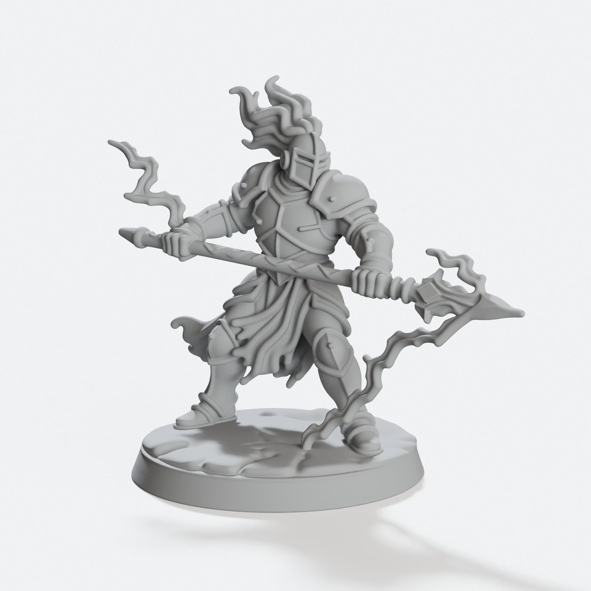 Storm Spear Knight 3D Printed Toy Miniature