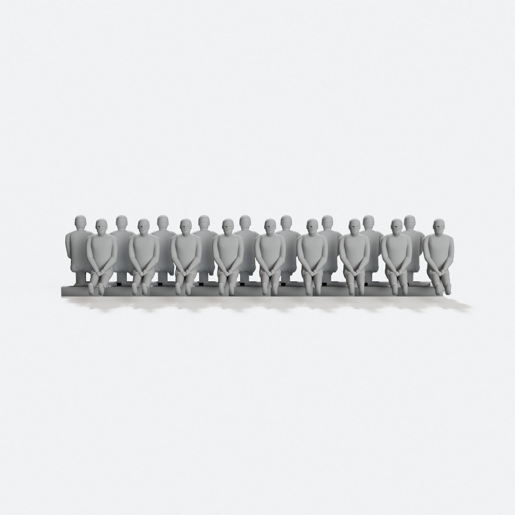 Set of small scale pilot figures (1/144)