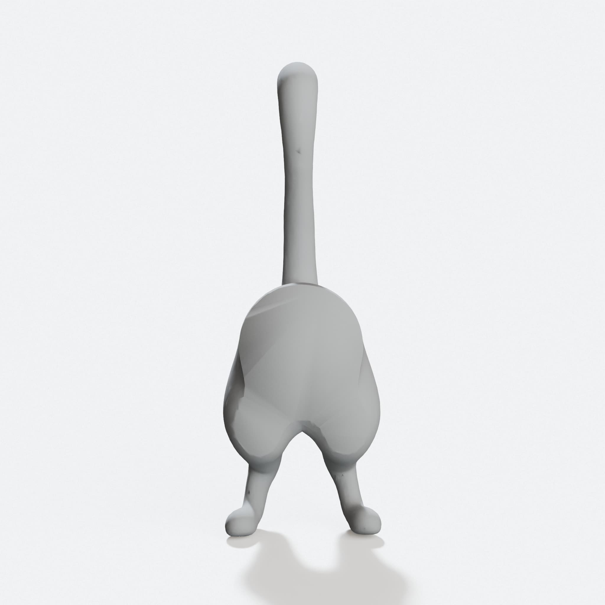 Cat Butt Key Hook 3D Printed Home Decor