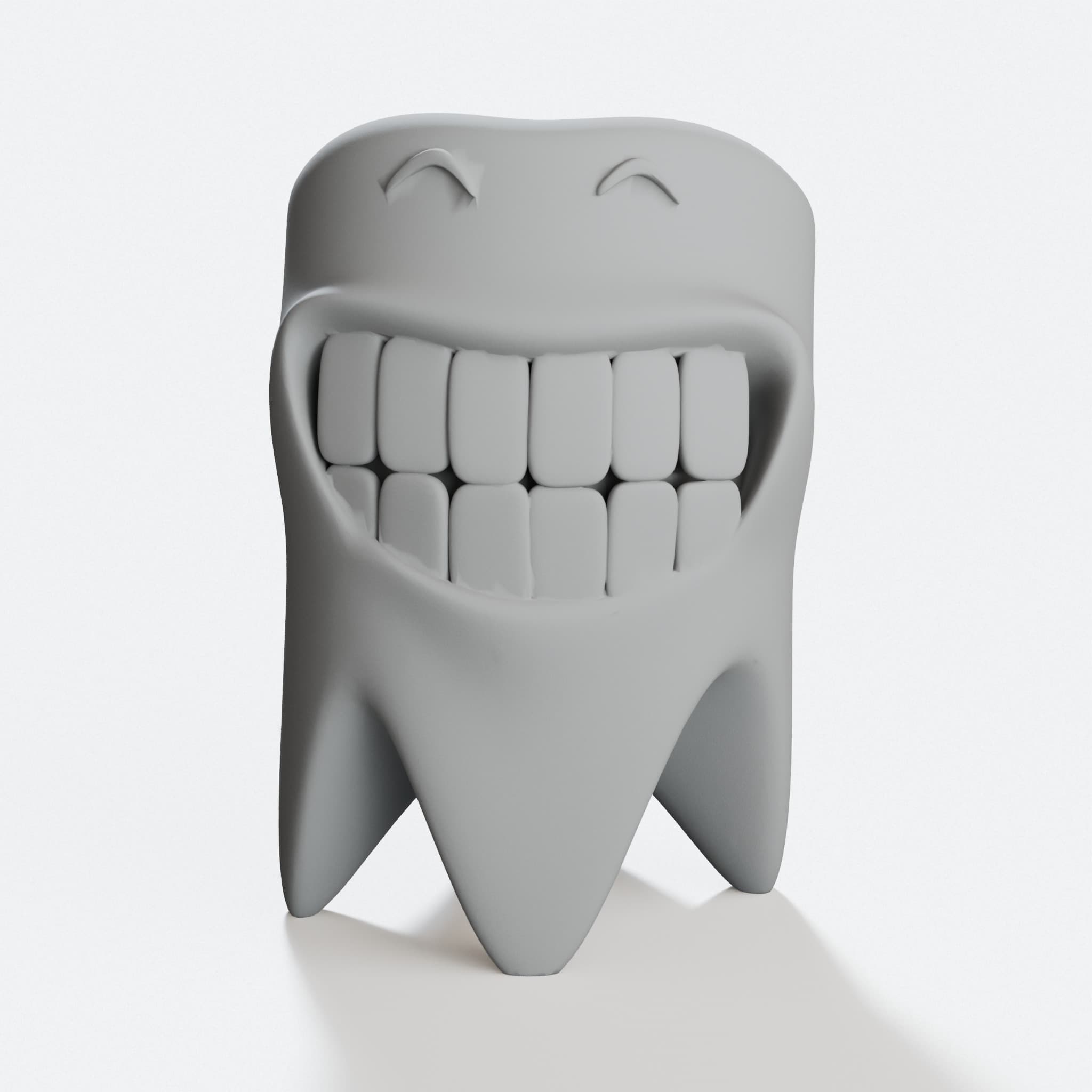 Smiling Toothbrush Holder, 3D Printed Home Decor