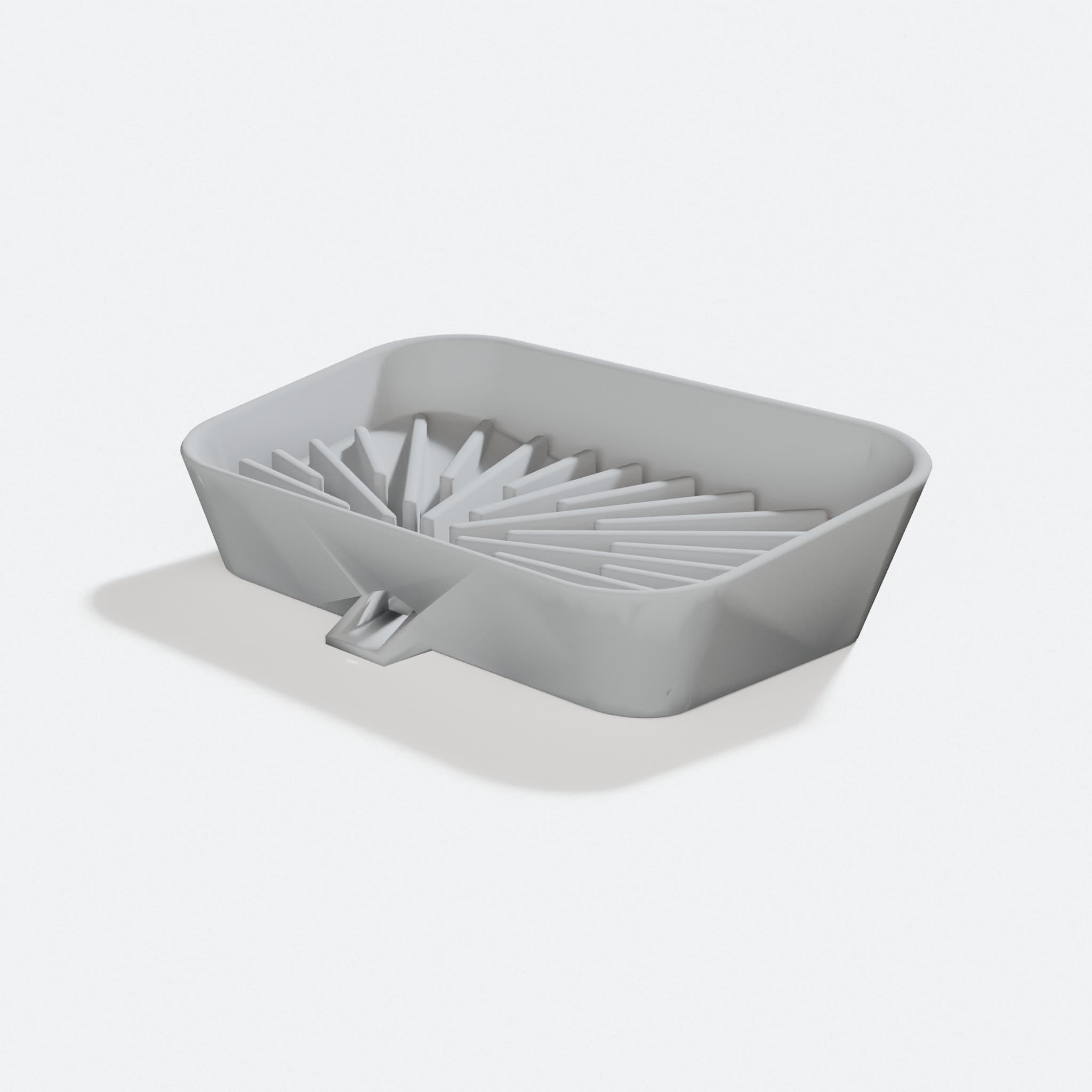 3D Printed Kitchen Soap Dish with Drain