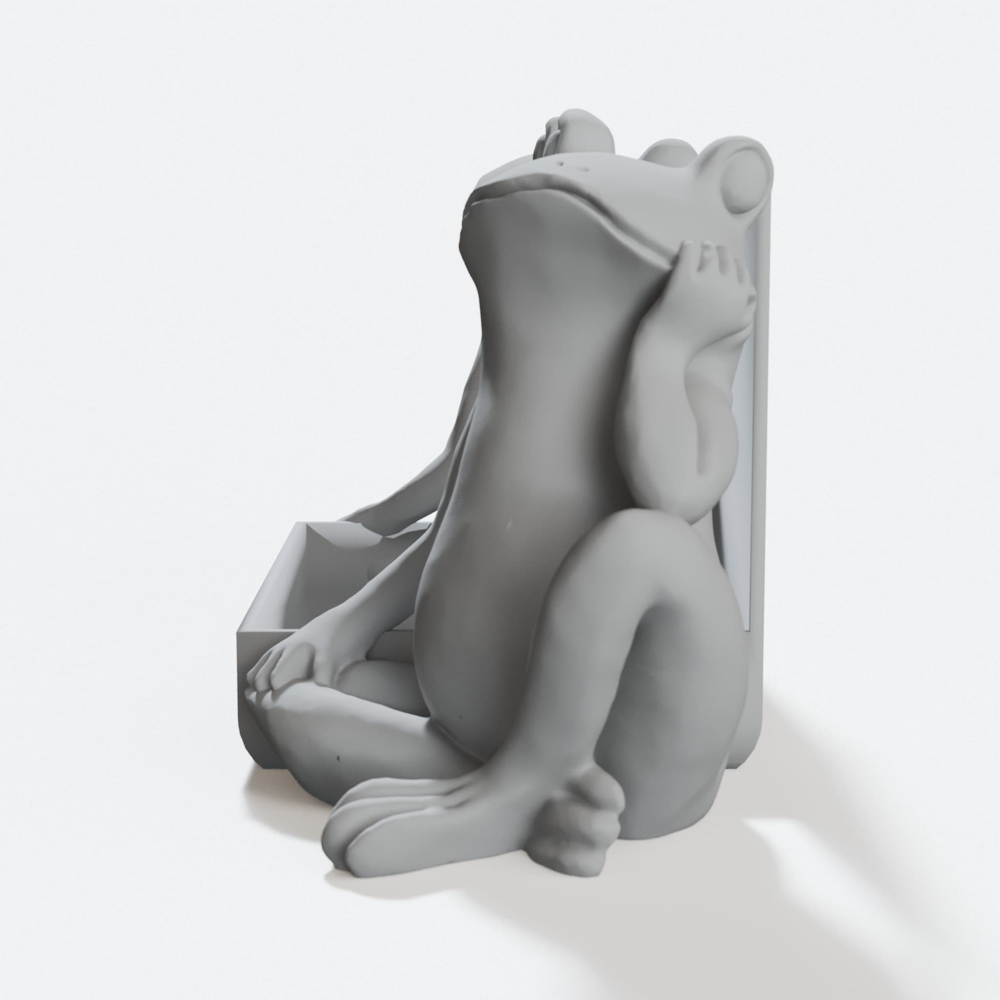 Frog Soap Dish, 3D Printed Home Decor for Bathroom